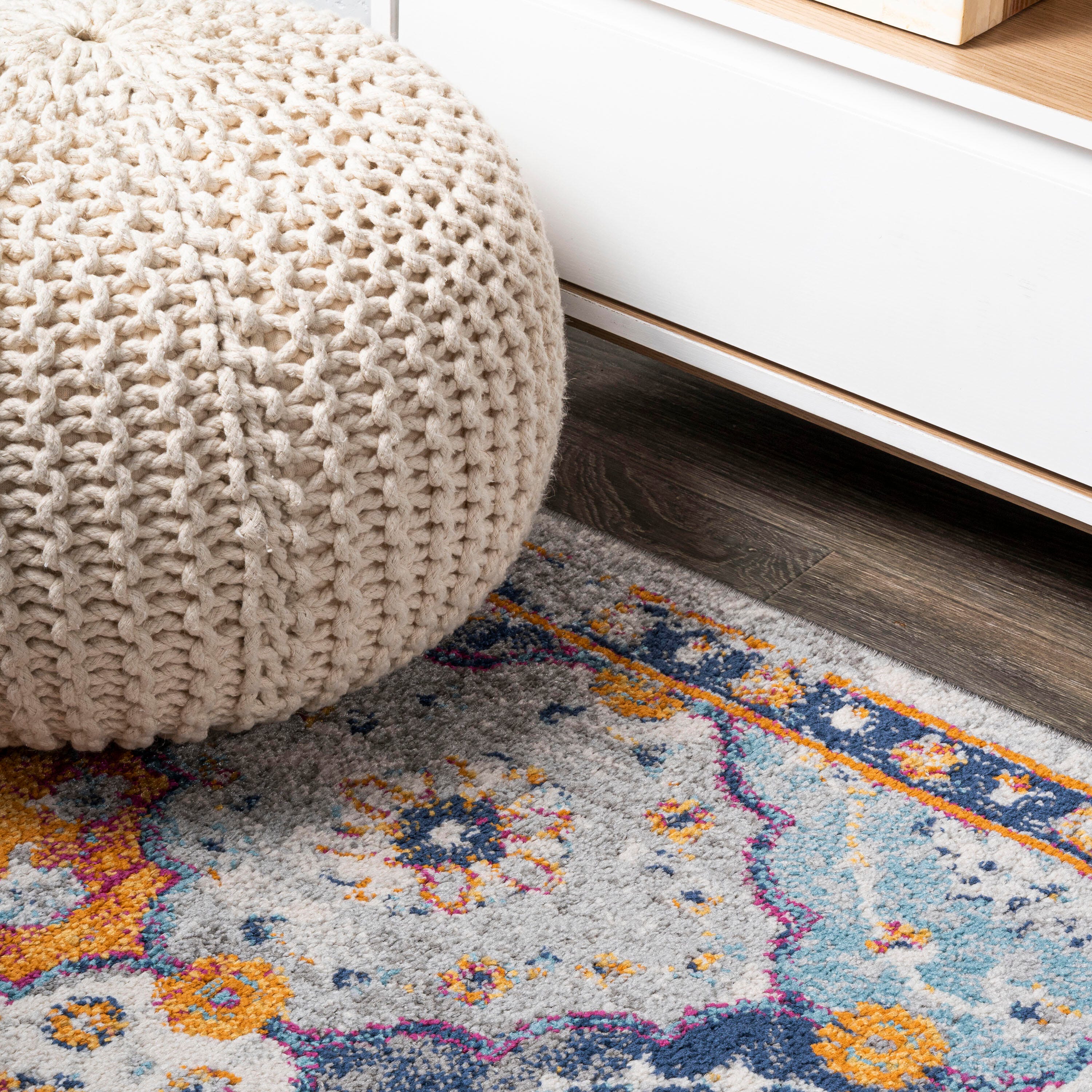 JONATHAN Y Kirman 4' x 6' Area Rug, Multi, large