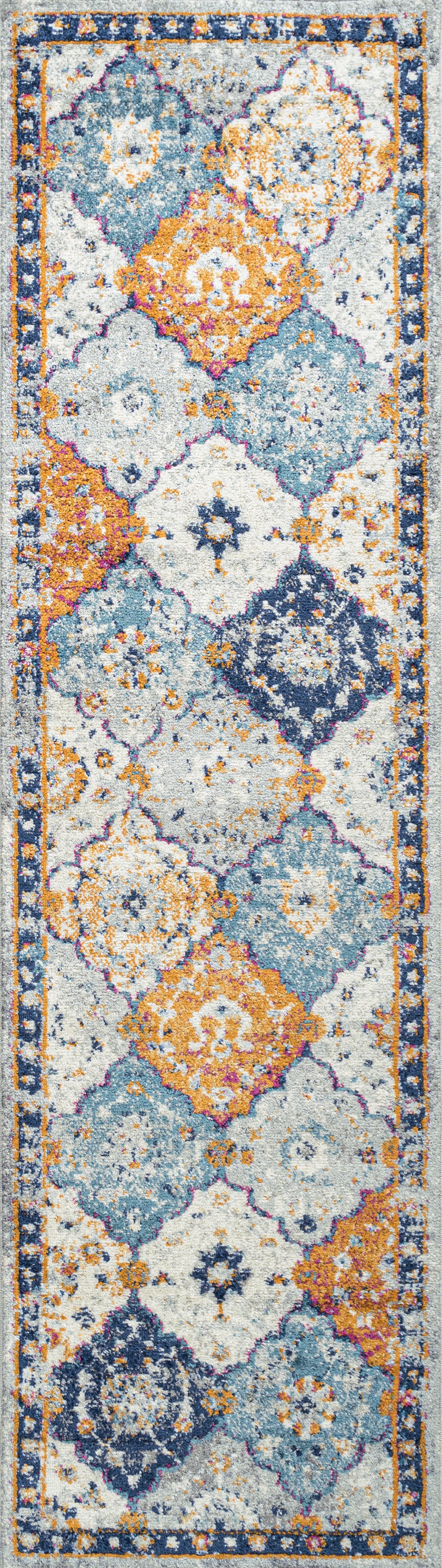 JONATHAN Y Kirman 2' x 8' Runner Rug, Multi, large
