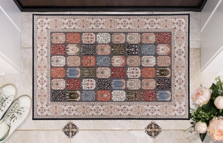 Linon Emerald Farlin 2'2" x 3'2" Area Rug, Multi, rollover