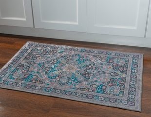 Linon Emerald Grenier 2'2" x 3'2" Area Rug, Gray, rollover
