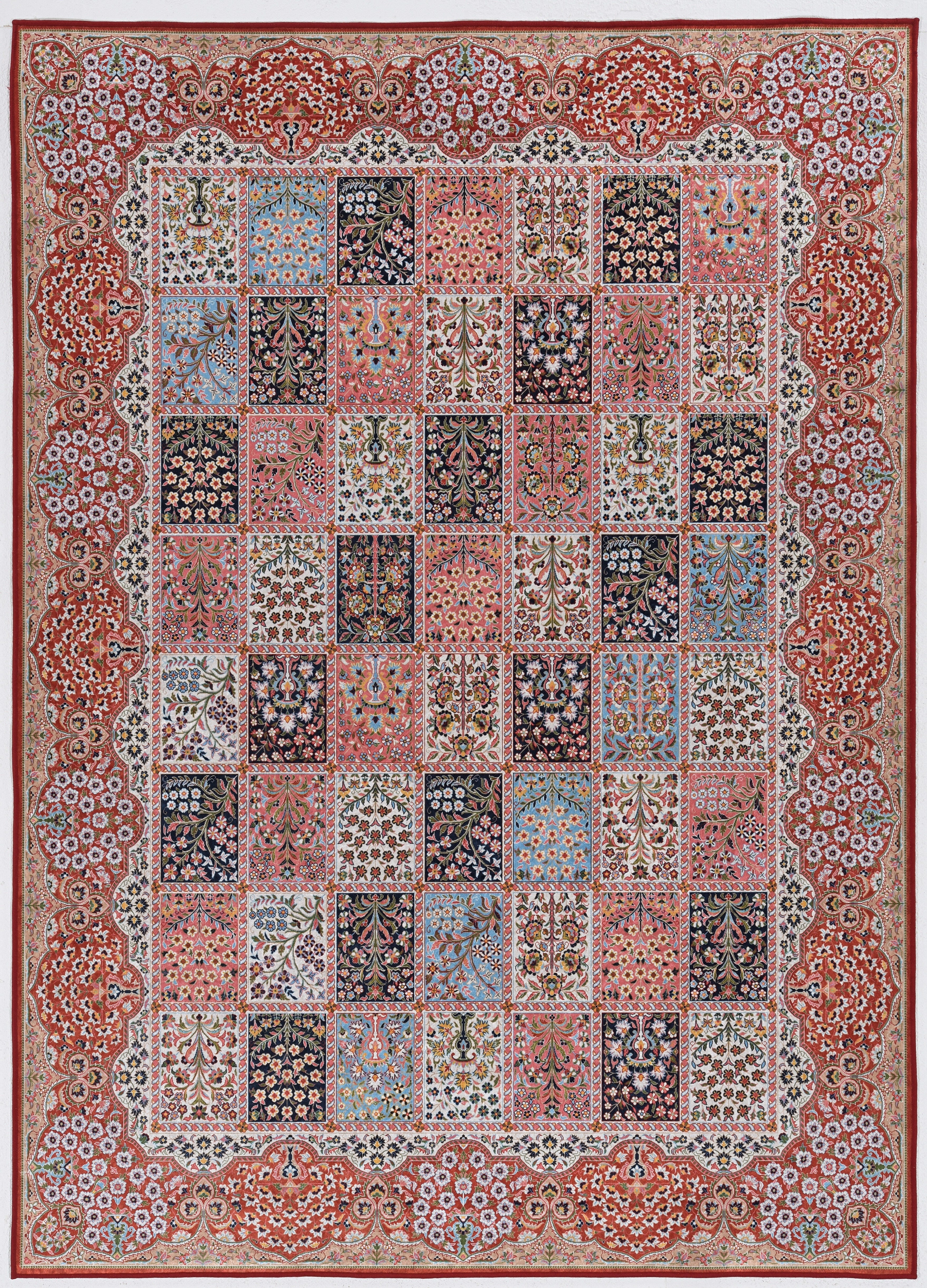 Linon Emerald Morris 3'3" x 5' Area Rug, Red, large
