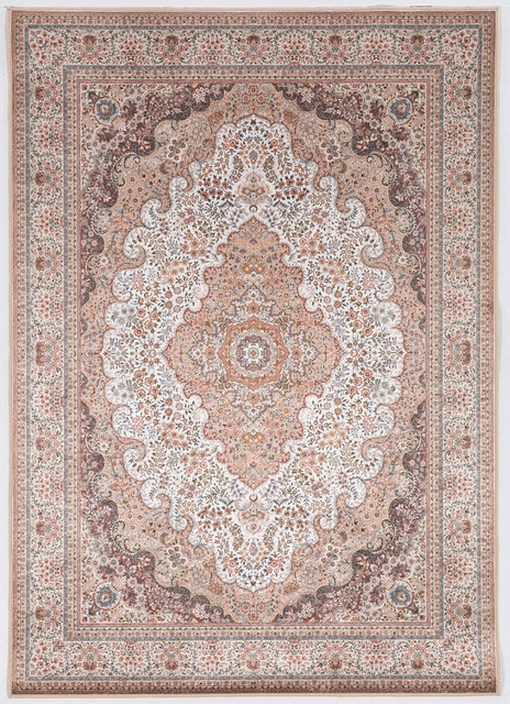 Linon Emerald Myer 6'7" x 9'7" Area Rug, Ivory
