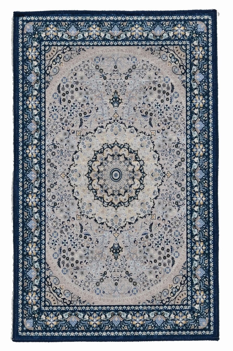 Linon Emerald Paulson 2'2" x 3'2" Area Rug, Cream, large