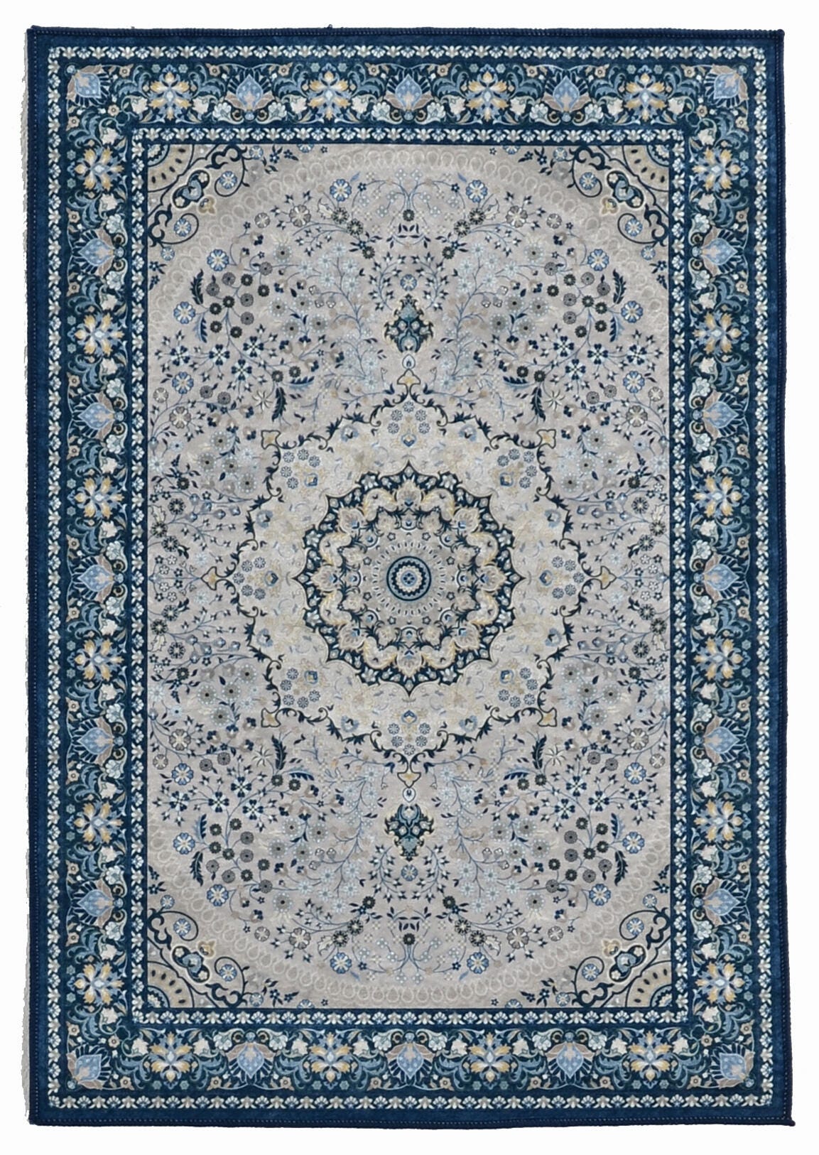 Linon Emerald Paulson 3'3" x 5' Area Rug, Cream, large