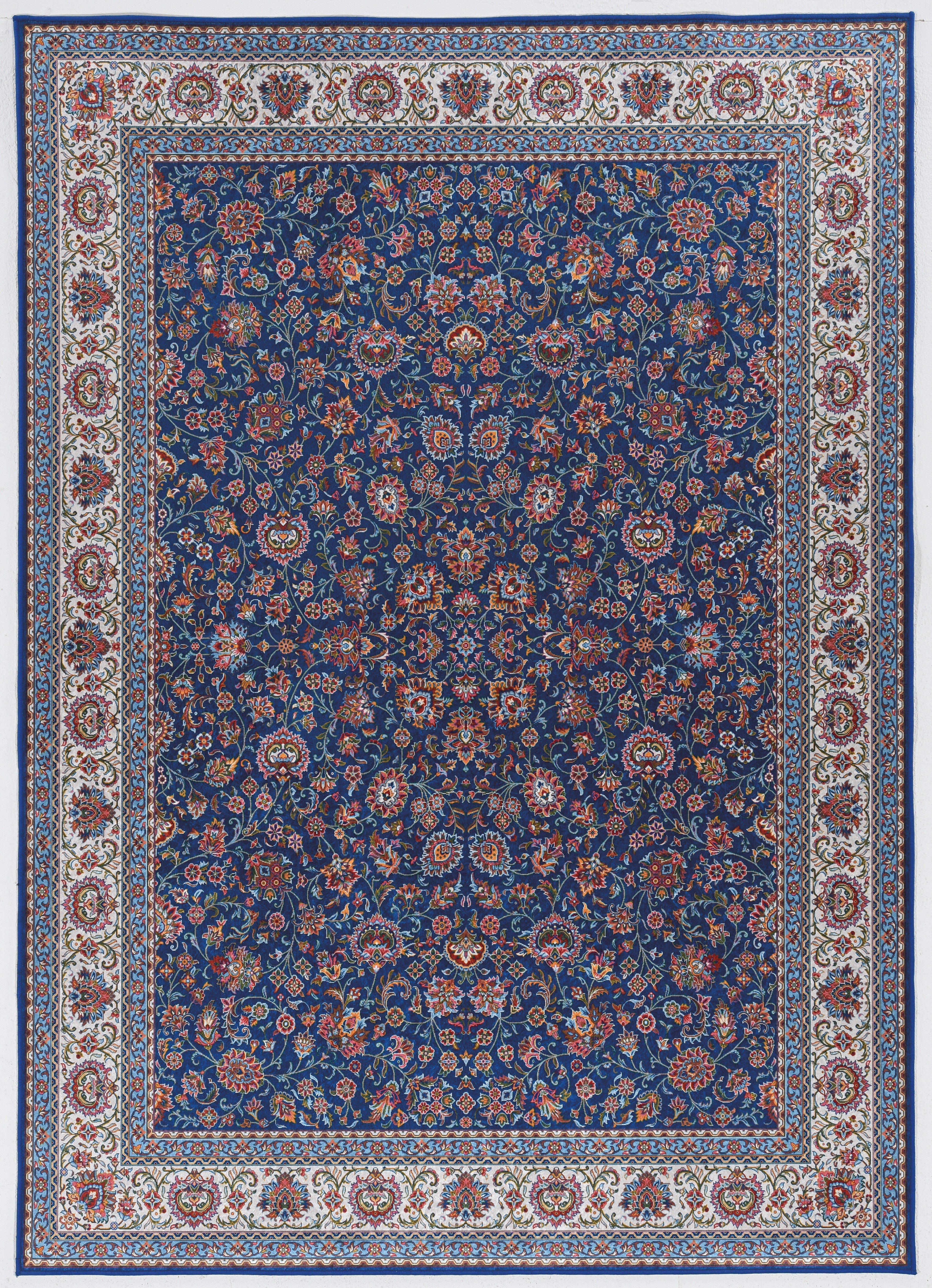 Linon Emerald Ritchie 2'2" x 3'2" Area Rug, Blue, large