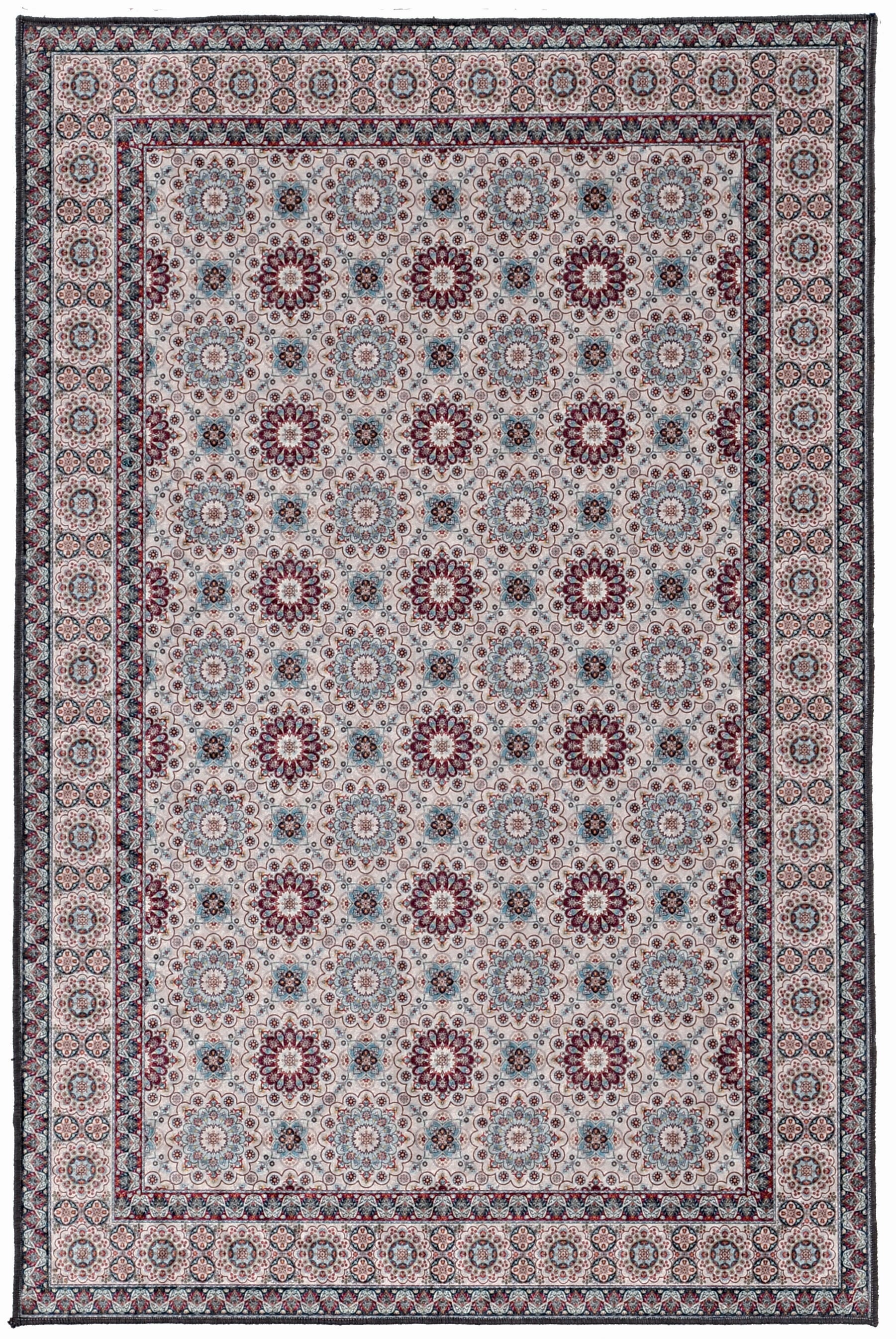 Linon Emerald Charlotte 3'3" x 5' Area Rug, Ivory, large