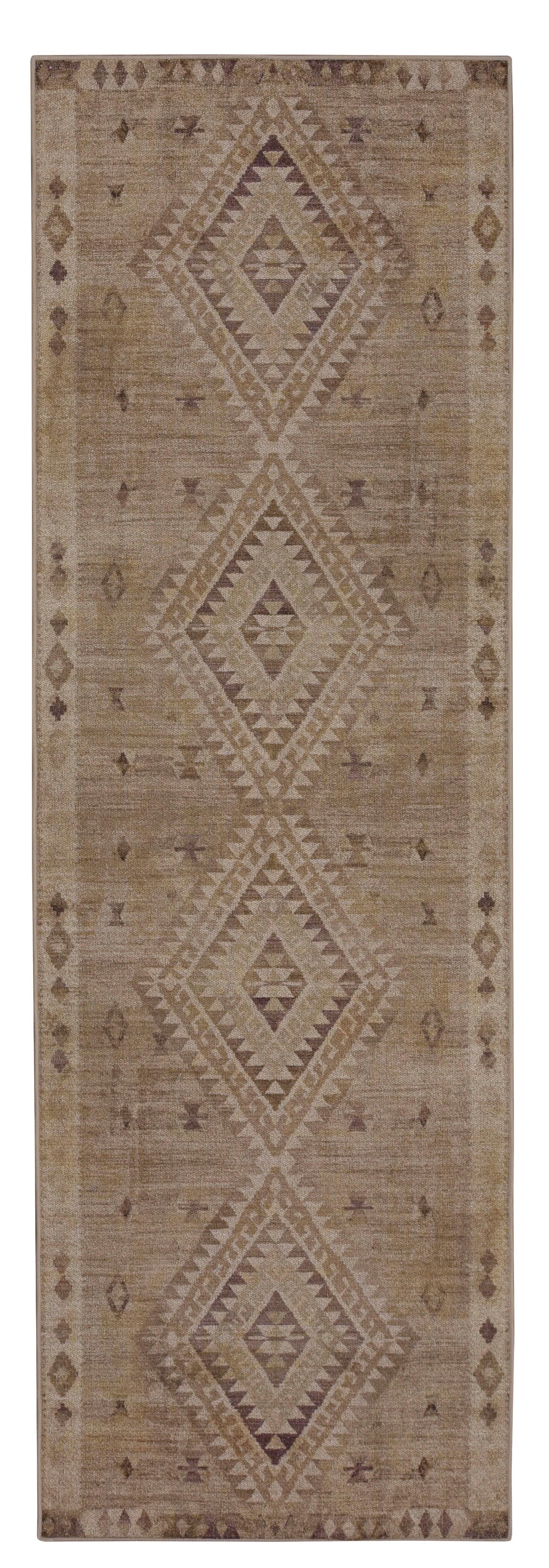 Linon Oakland Calhoun 2'6" x 8'  Runner Rug, Sand, large