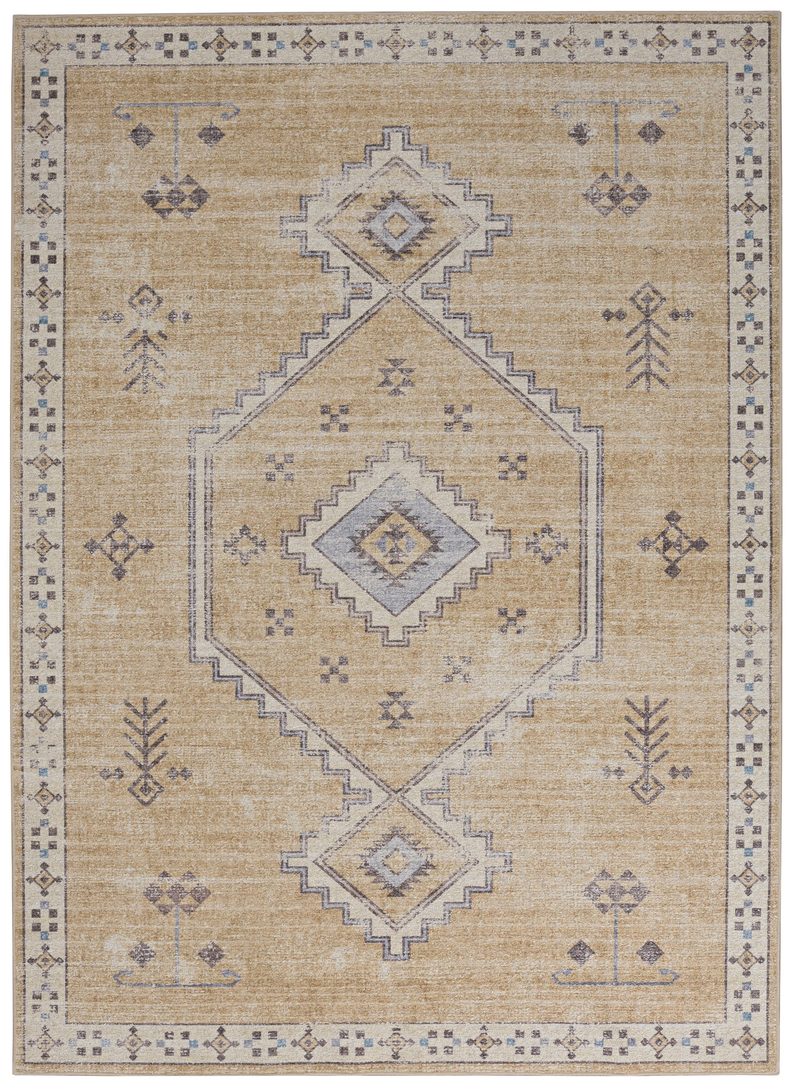 Linon Oakland Haden 5' x 7'  Area Rug, Sand, large