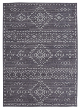 Linon Oakland Ivan 3' x 5' Area Rug, Gray, large