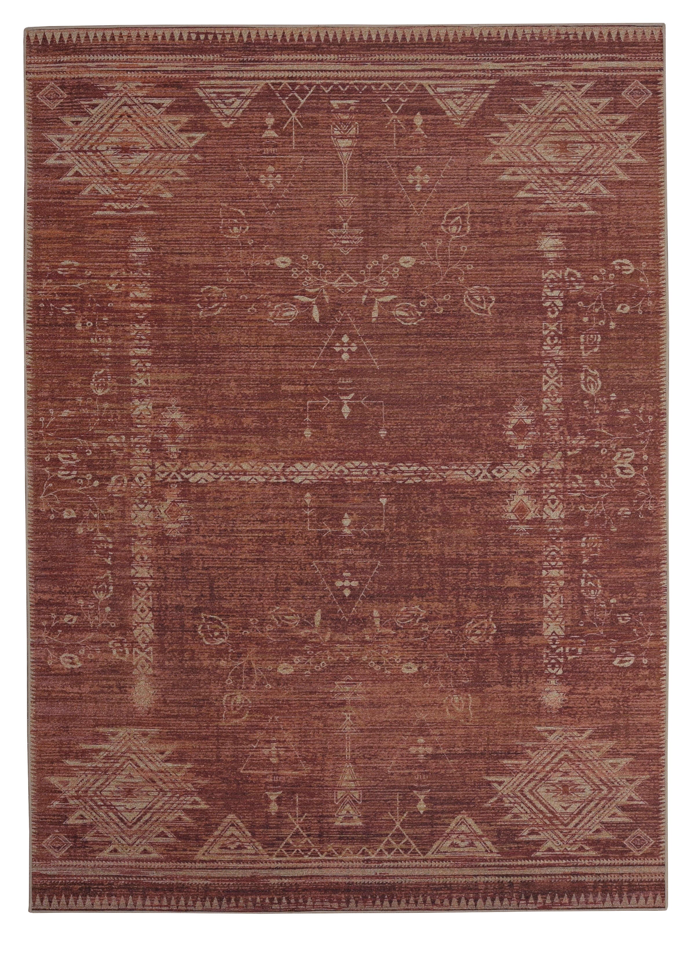 Linon Oakland Maynor 3' x 5'  Area Rug, Brown, large