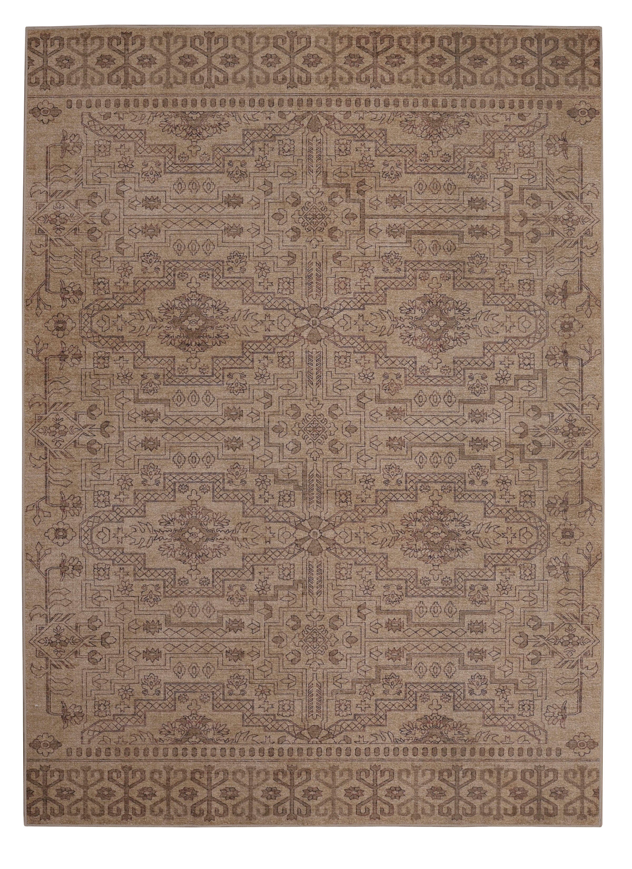 Linon Oakland Sloan 5' x 7'  Area Rug, Sand, large