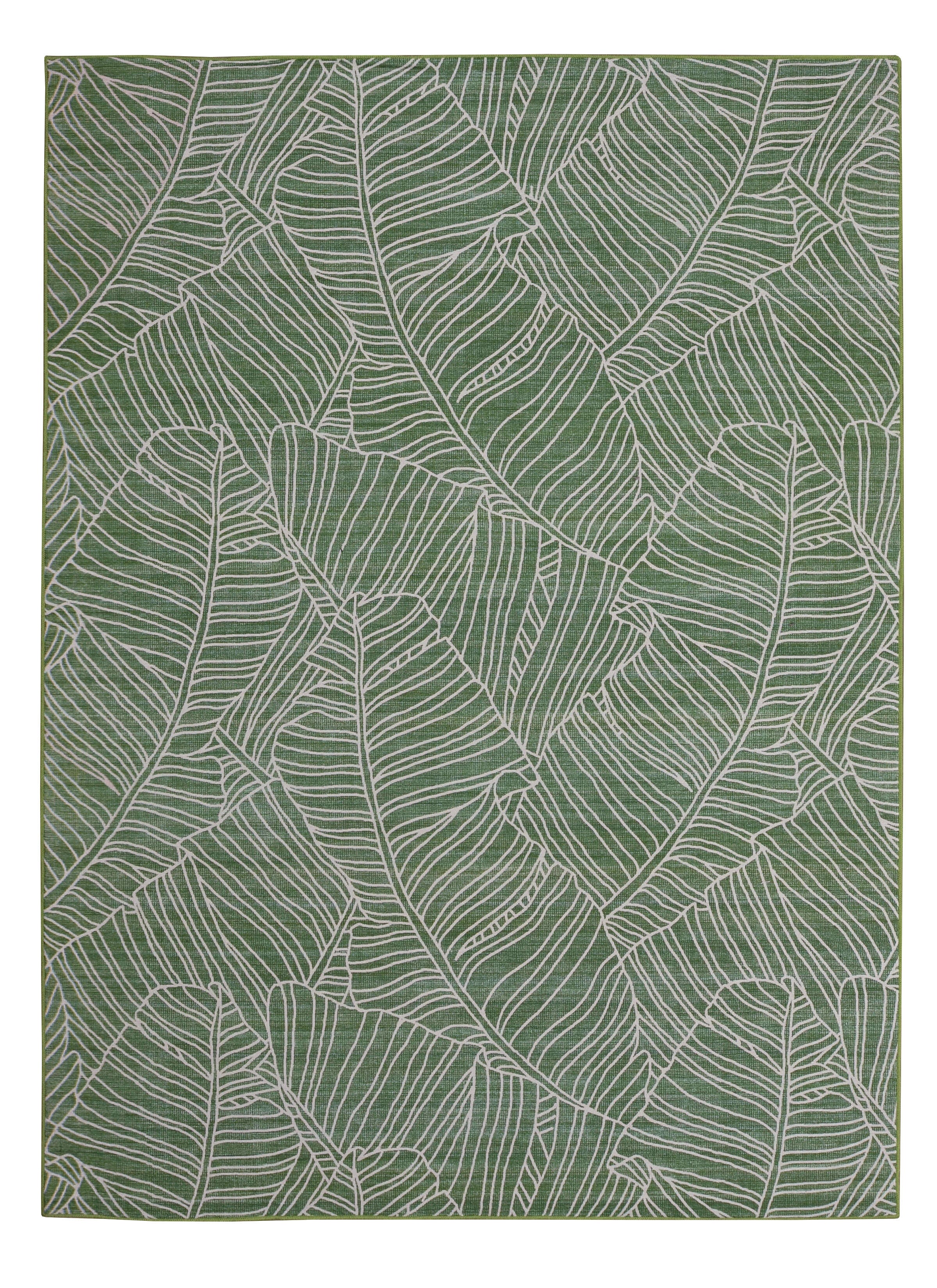 Linon Outdoor Washable Burma 5' x7'  Area Rug, , large