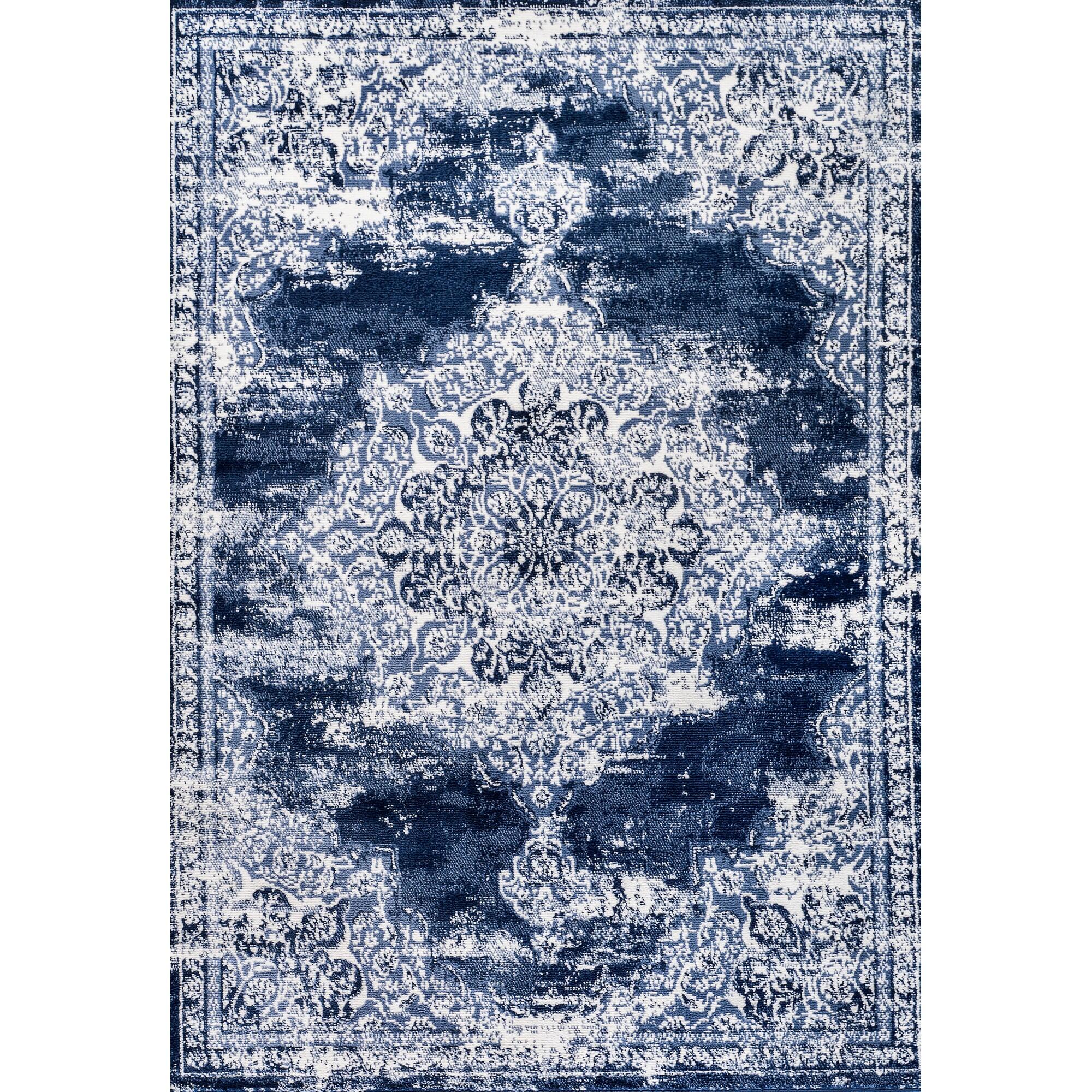 Jonathan Y Alhambra 8' x 10' Area Rug, Navy/Ivory, large
