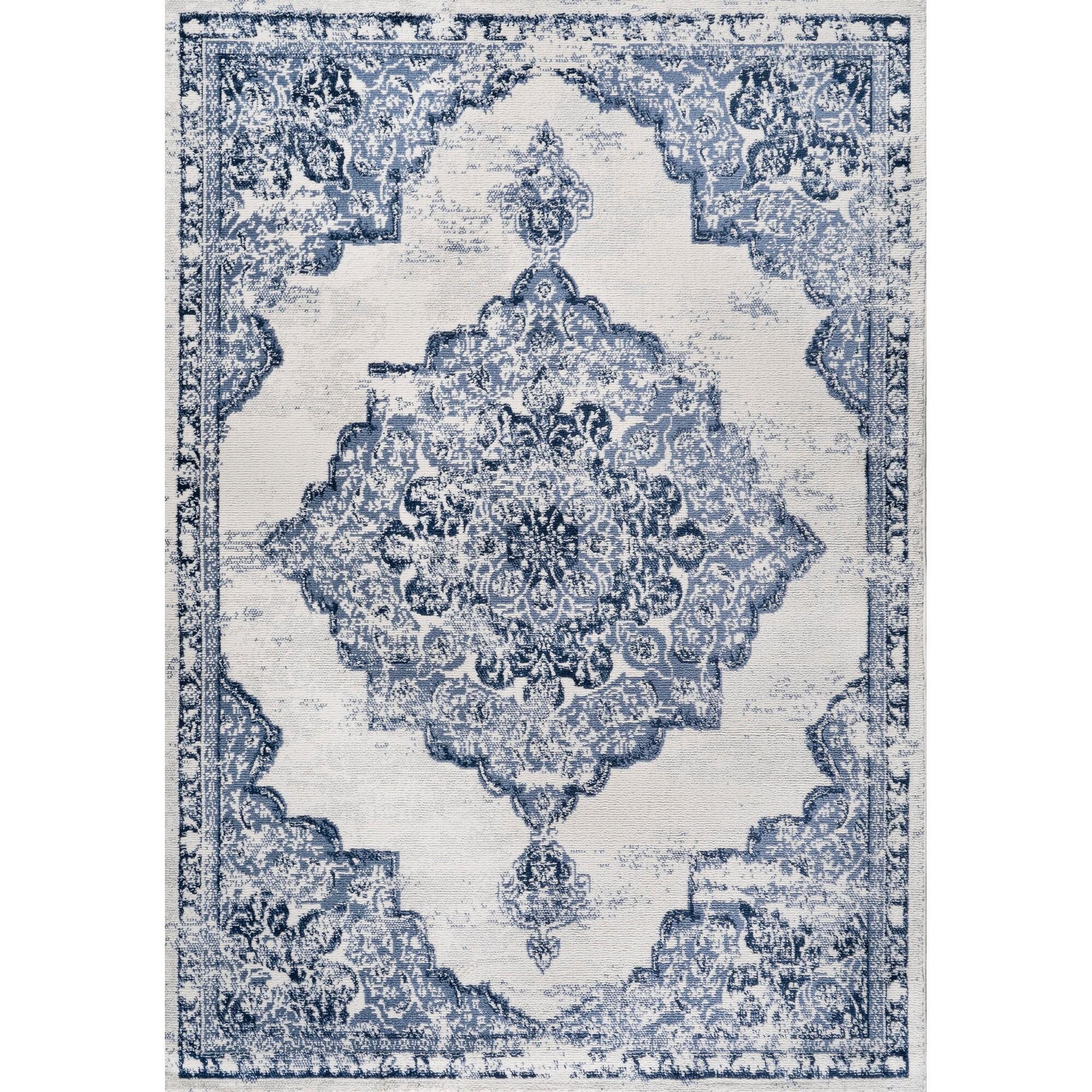 Jonathan Y Alhambra 3' x 5' Area Rug, Light Blue/Ivory, large