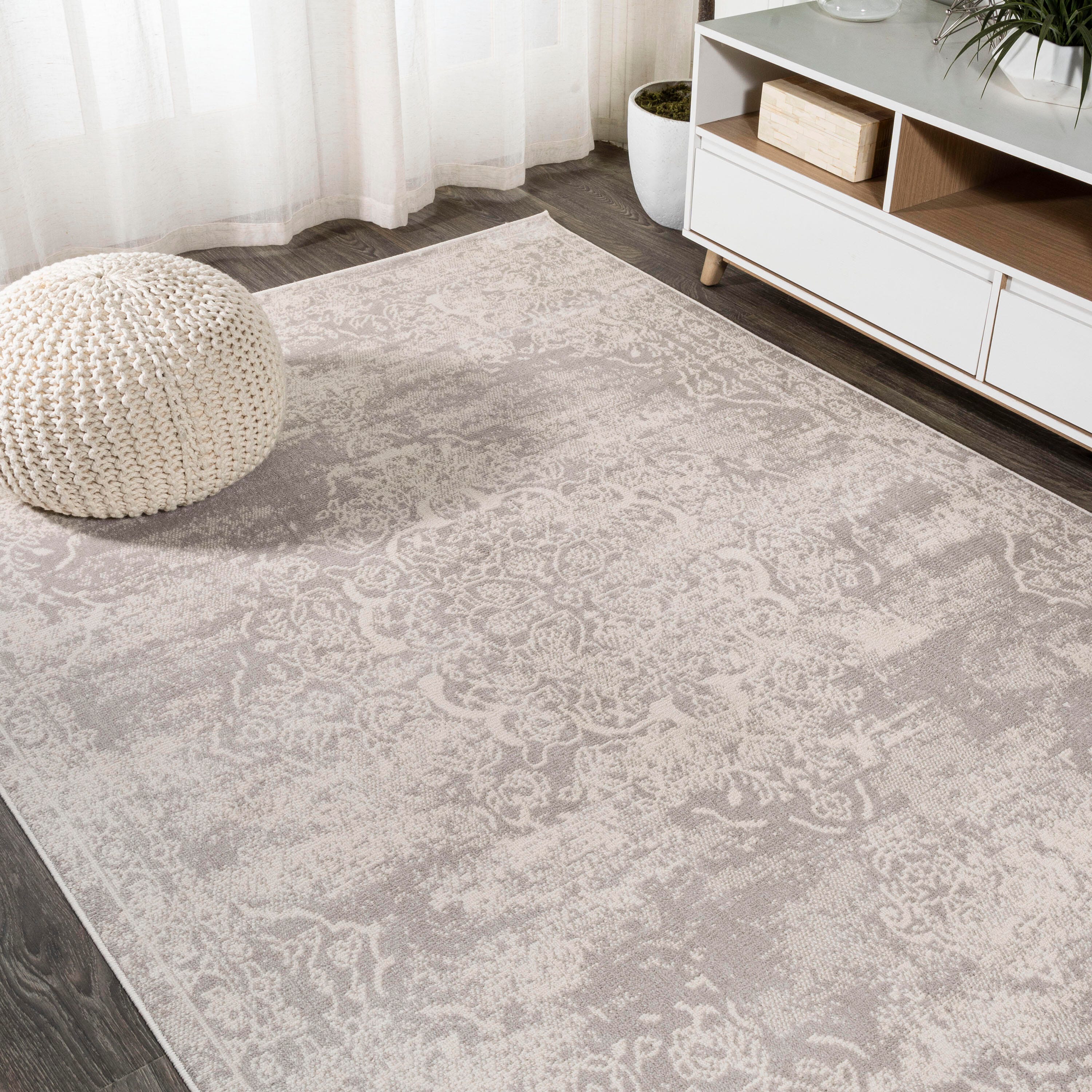 Jonathan Y Alhambra 8' x 10' Area Rug, Ivory, large