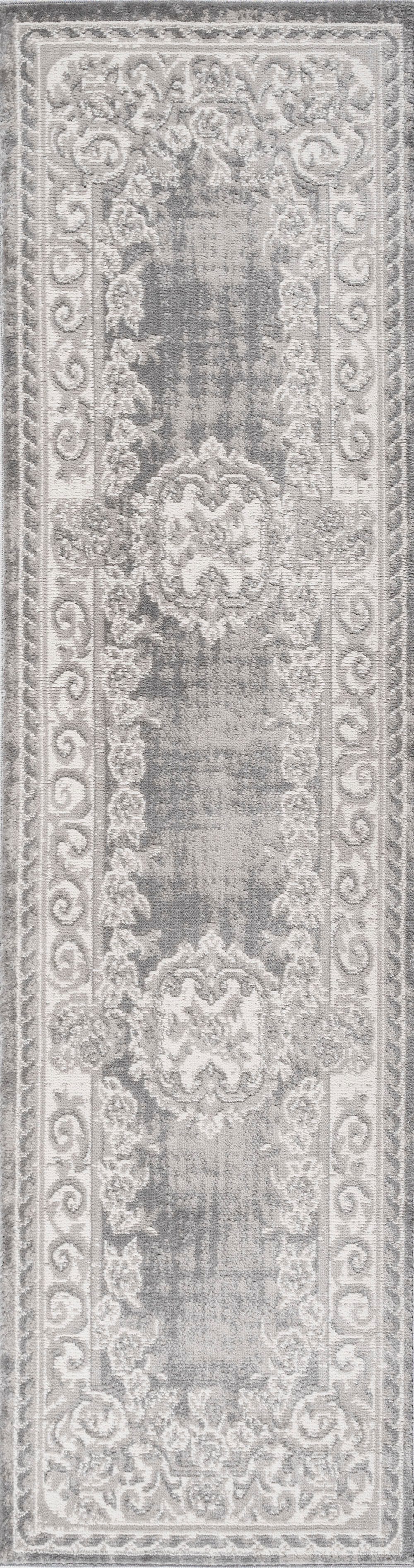 Jonathan Y Rosalia 2' x 8' Runner Rug, Gray, large