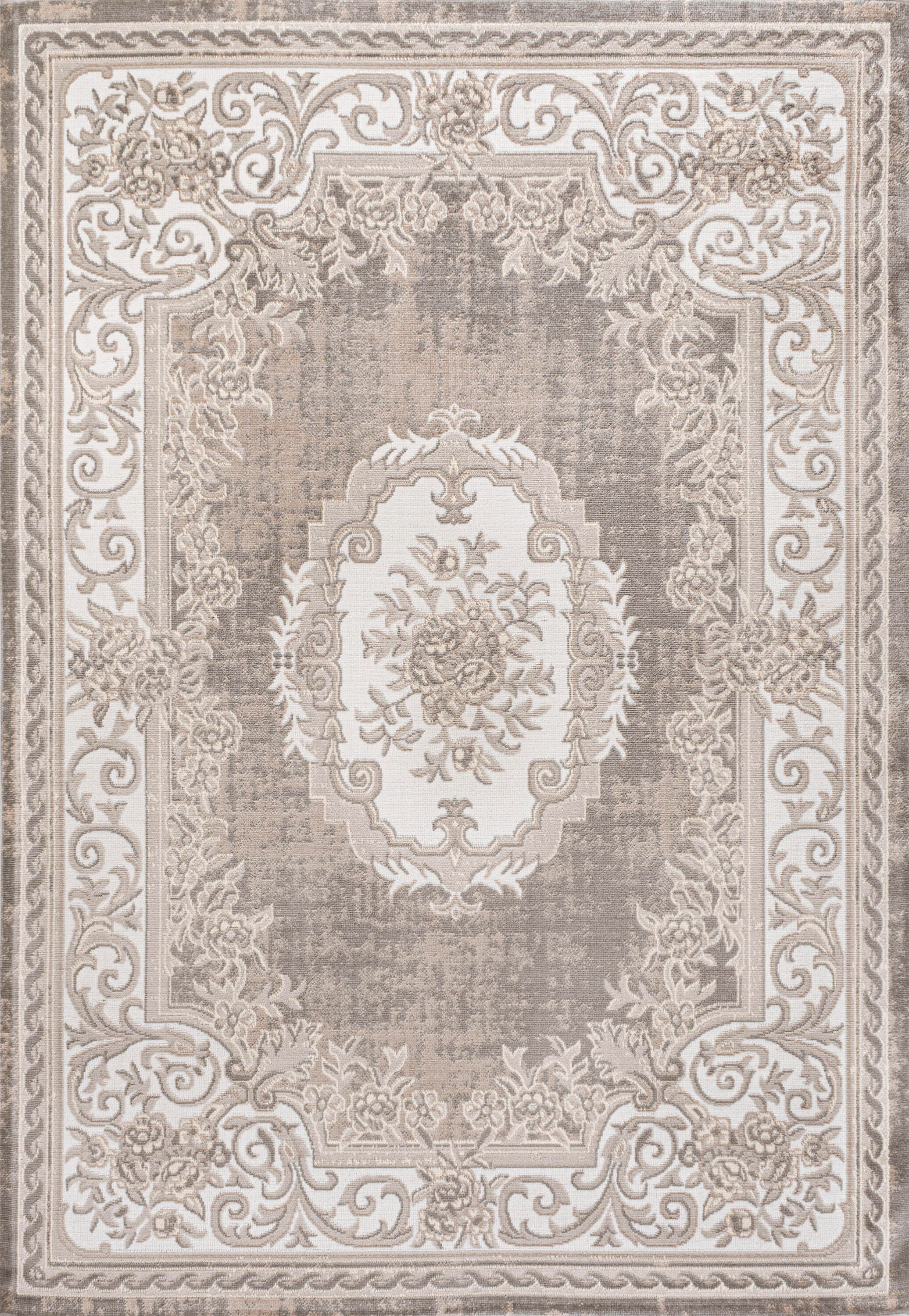 Jonathan Y Rosalia 3' x 5' Area Rug, Gray/Ivory, large