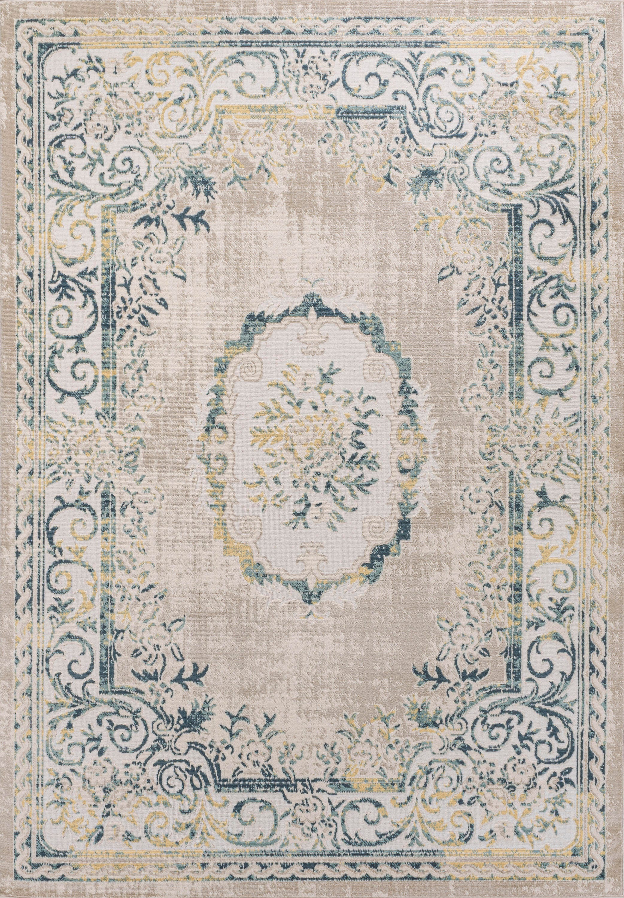 Jonathan Y Rosalia 5' x 8' Area Rug, Navy/Ivory, large