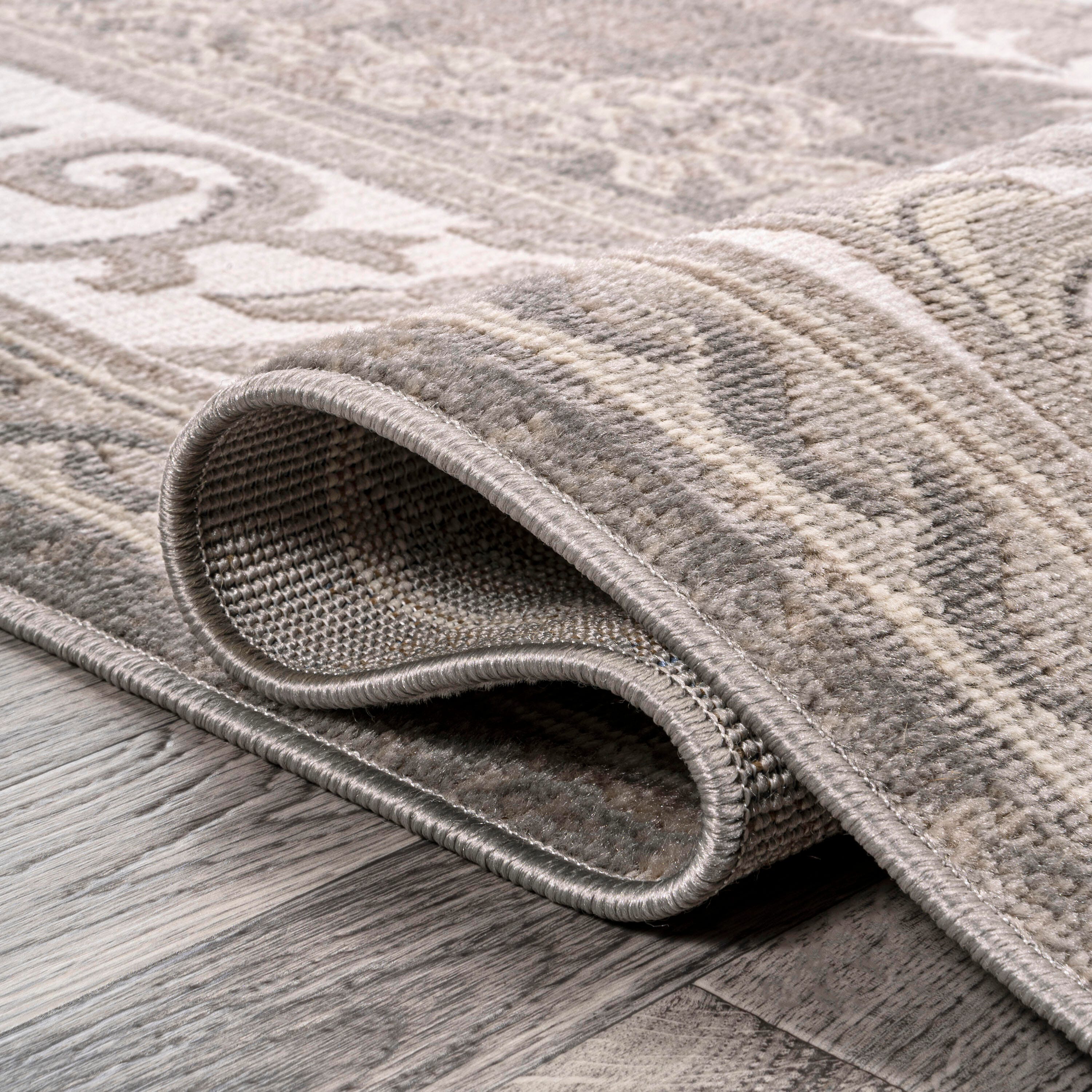 Jonathan Y Rosalia 5' x 8' Area Rug, Gray/Ivory, large