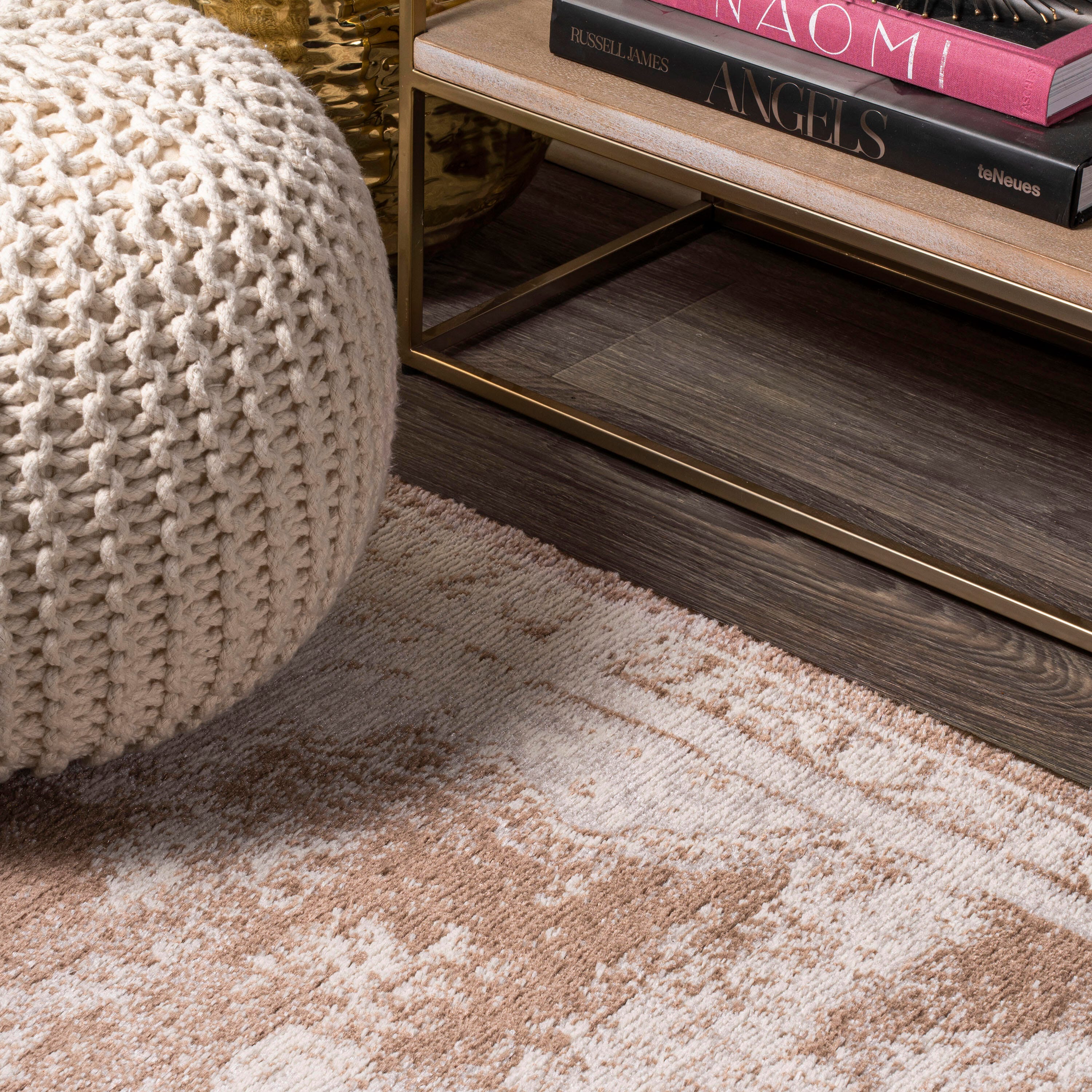 Jonathan Y Alhambra 2' x 8' Runner Rug, Brown/Cream, large