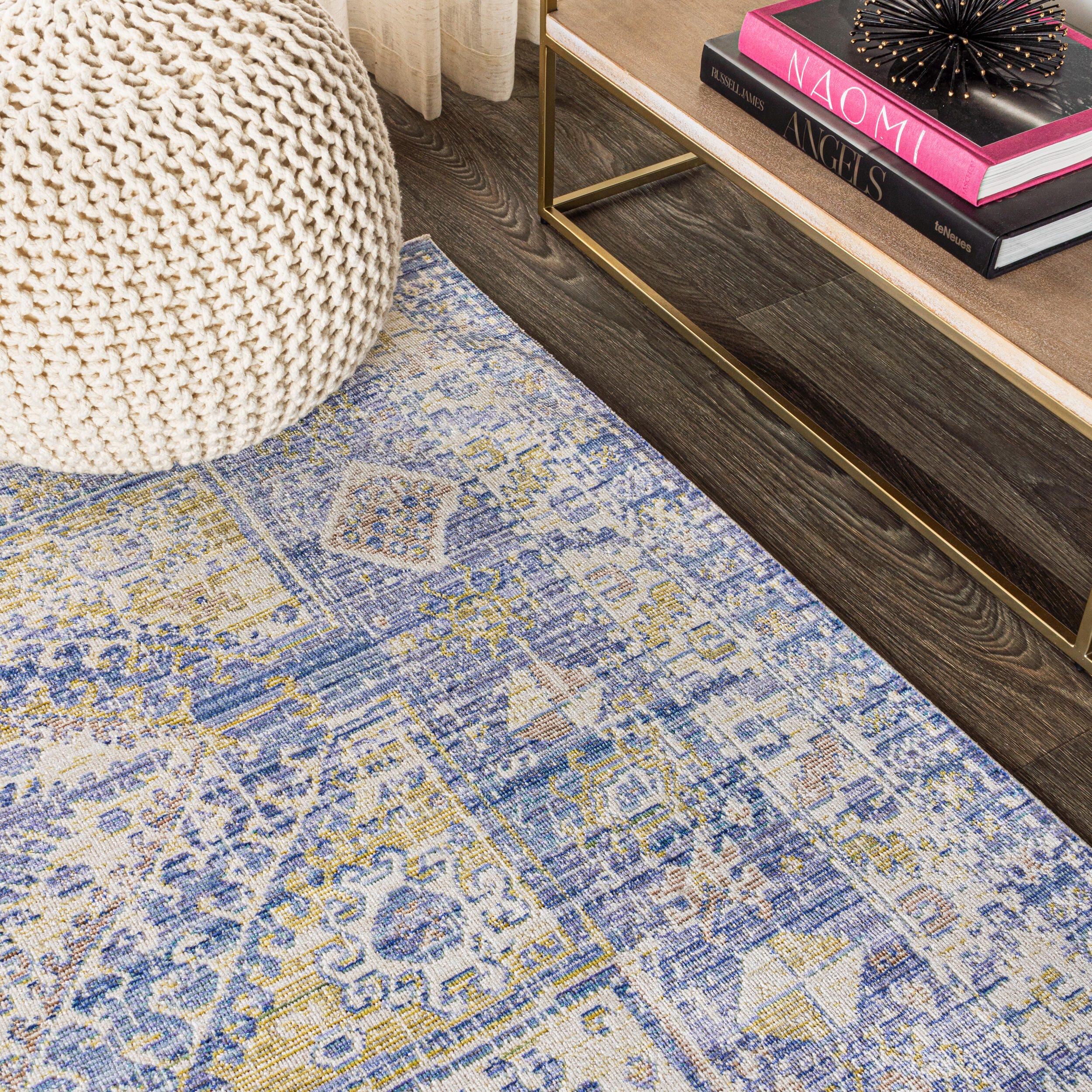 Jonathan Y Darija 5' x 8' Area Rug, Blue, large