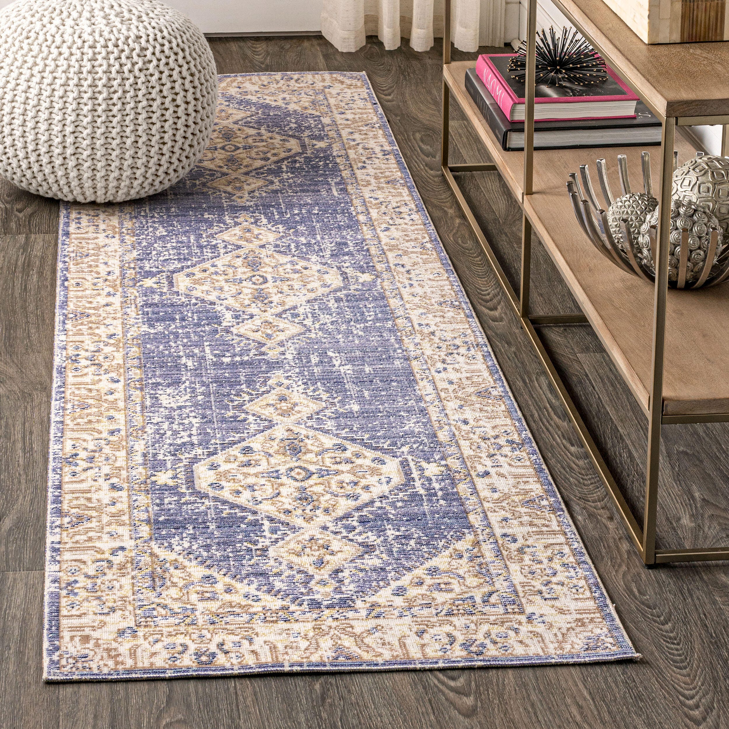 Jonathan Y Lila 2' x 8' Runner Rug, Purple, large