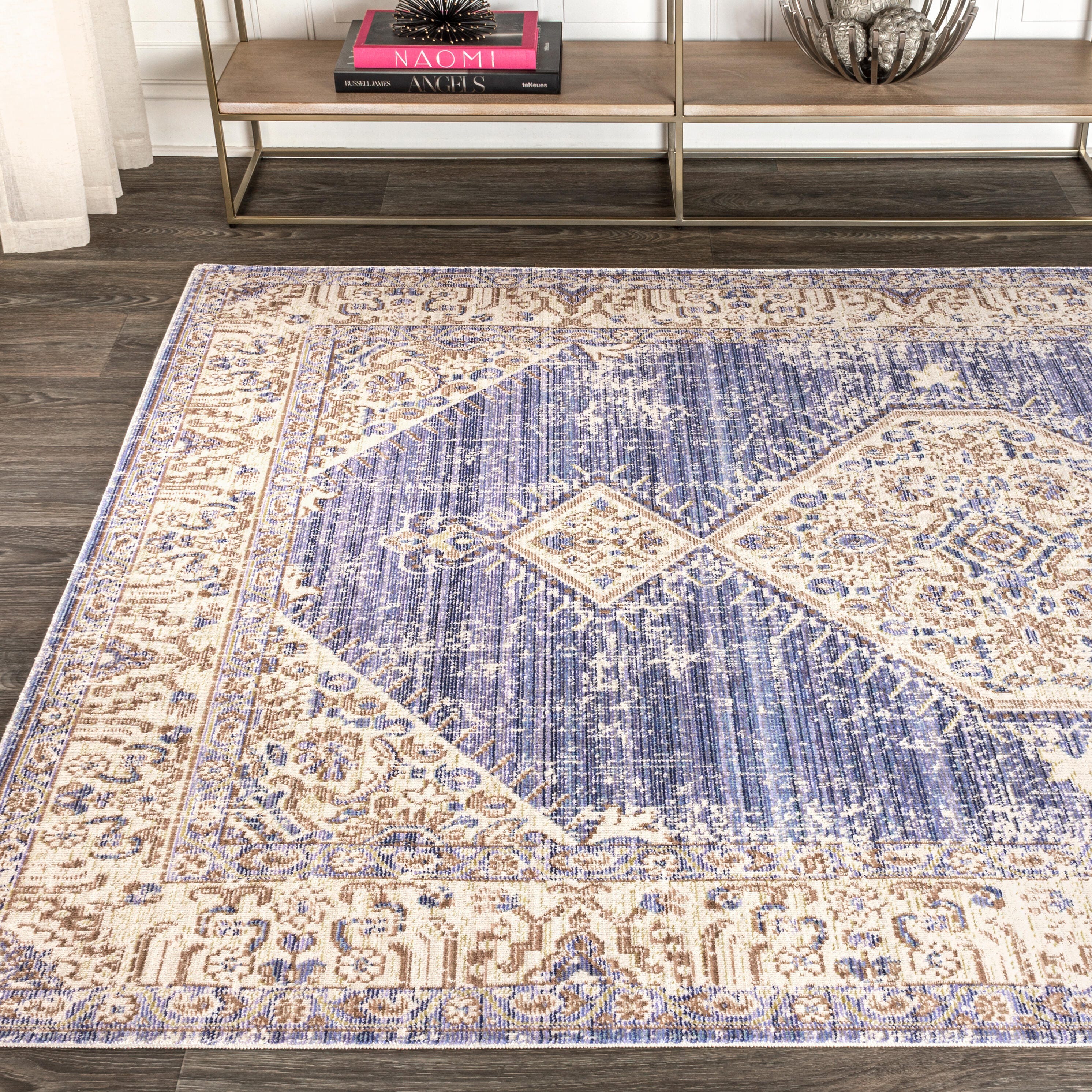 Jonathan Y Lila 4' x 6' Area Rug, Purple, large