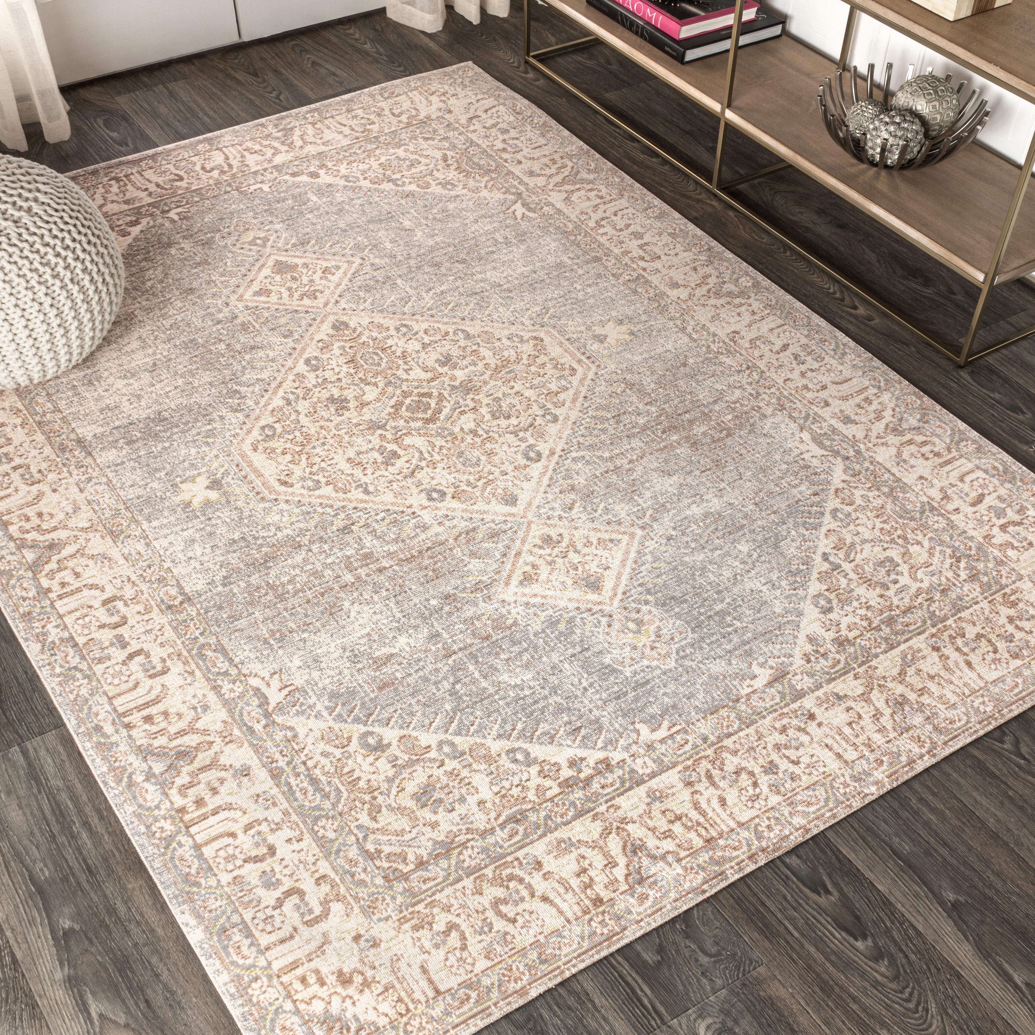 Jonathan Y Lila 8' x 10' Area Rug, Gray, rollover