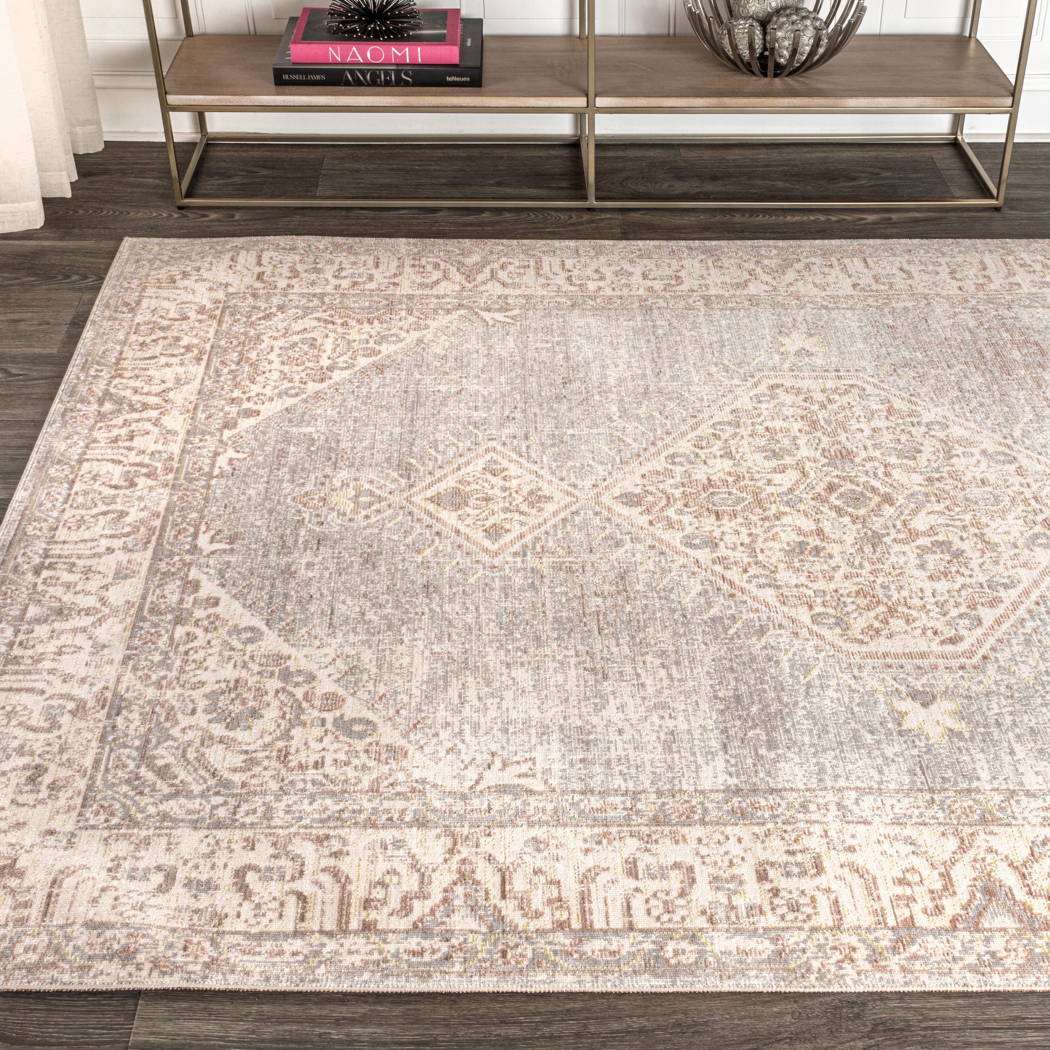 Jonathan Y Lila 8' x 10' Area Rug, Gray, large