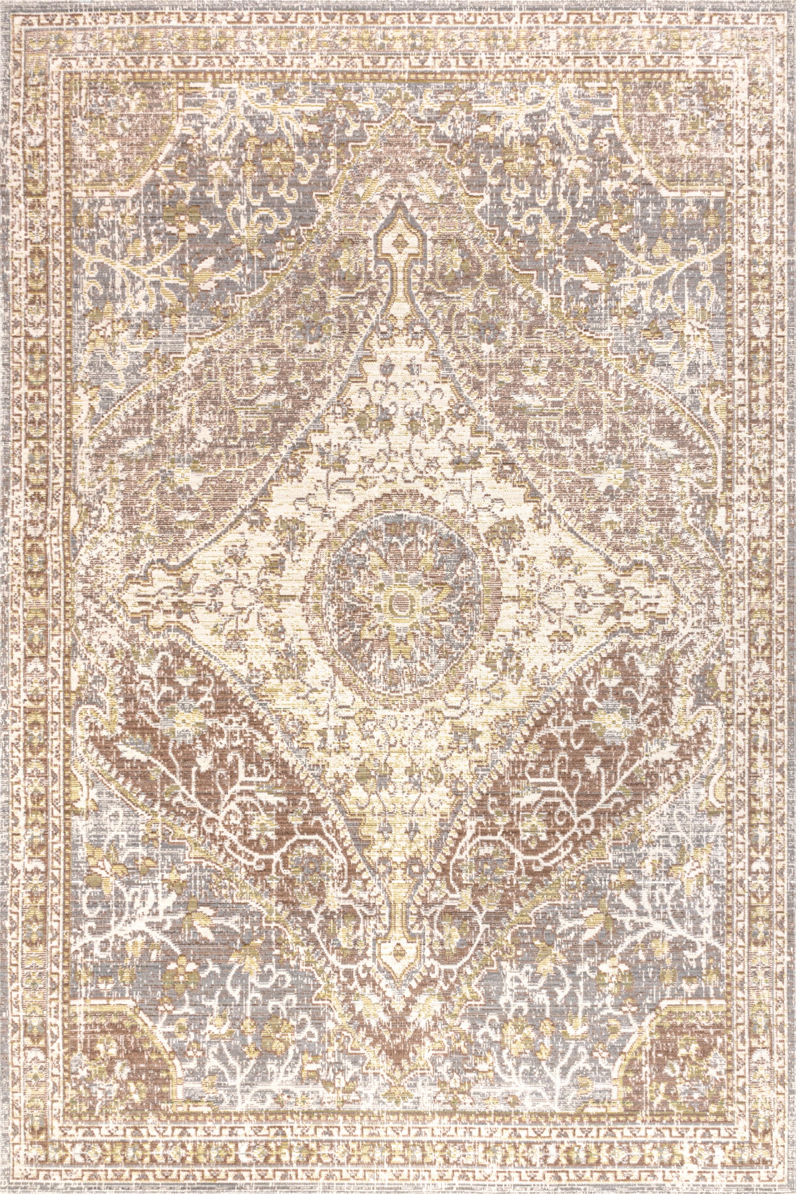 Jonathan Y Petras 5' x 8' Area Rug, Gray, large