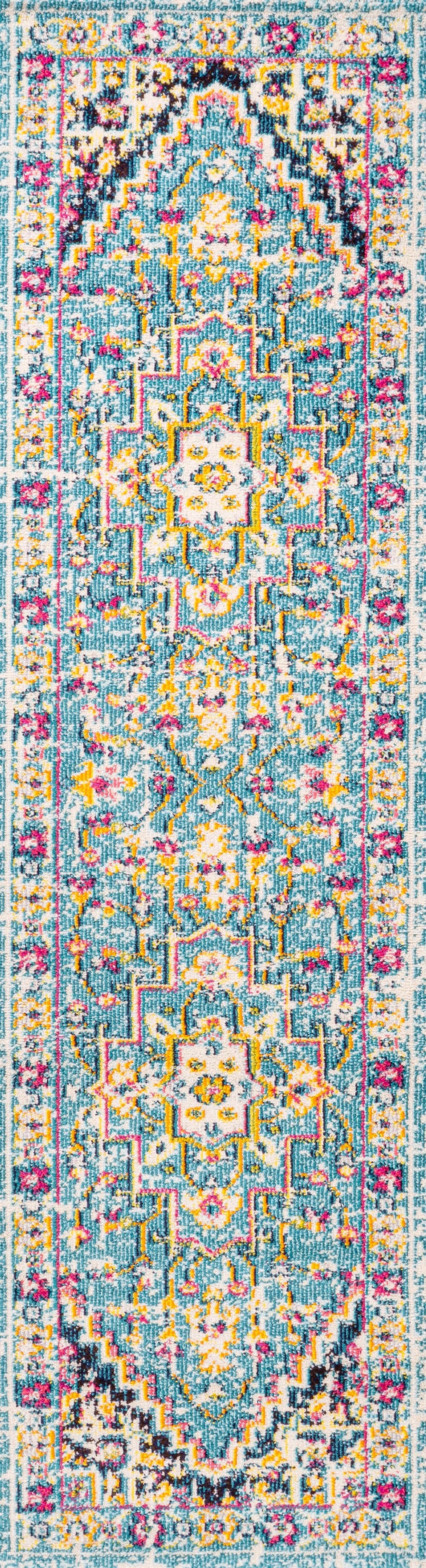 Jonathan Y Brooklyn 2' x 8' Runner Rug, Blue/Multi, large