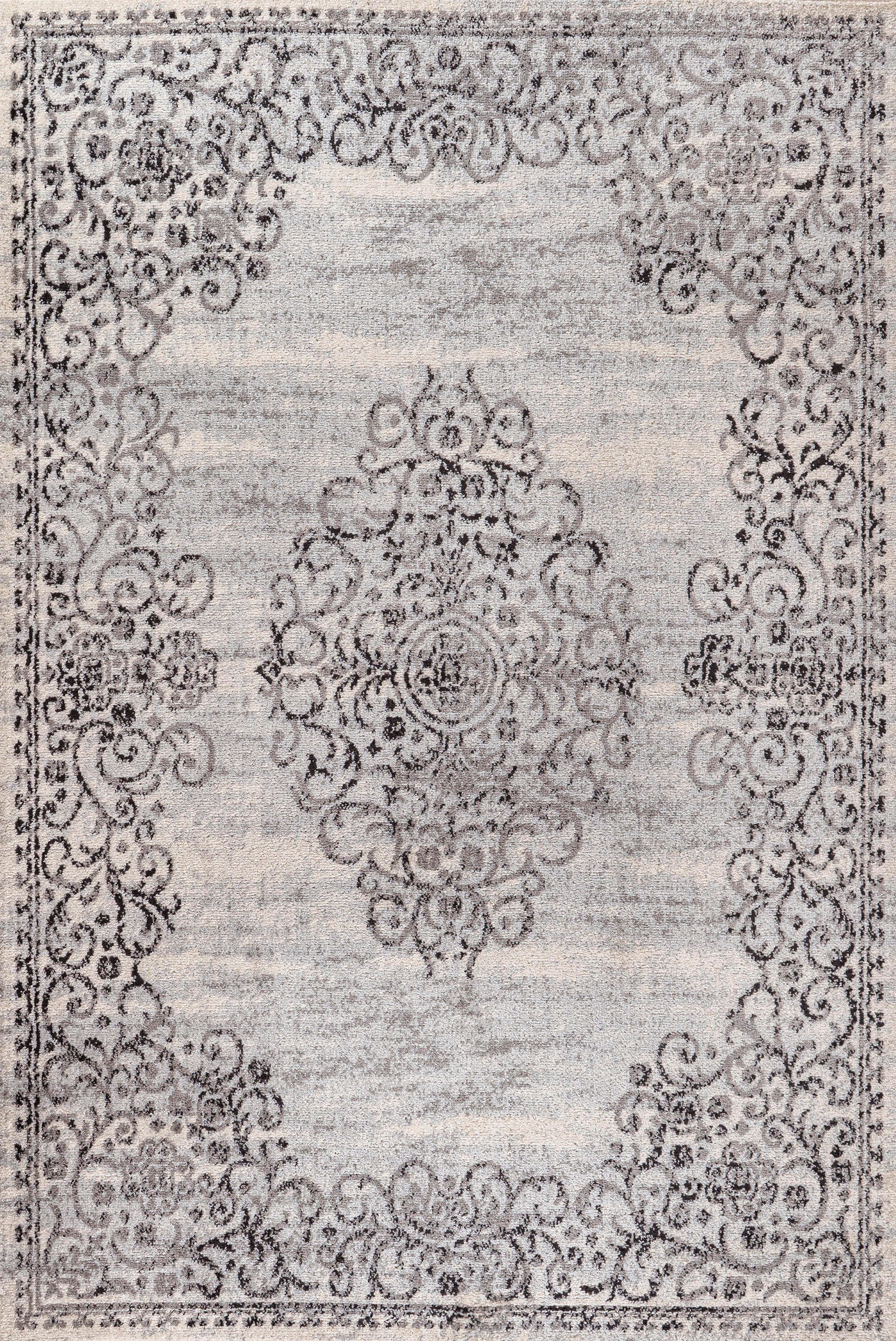 Jonathan Y Minori Filigree 5' x 8' Area Rug, Gray, large