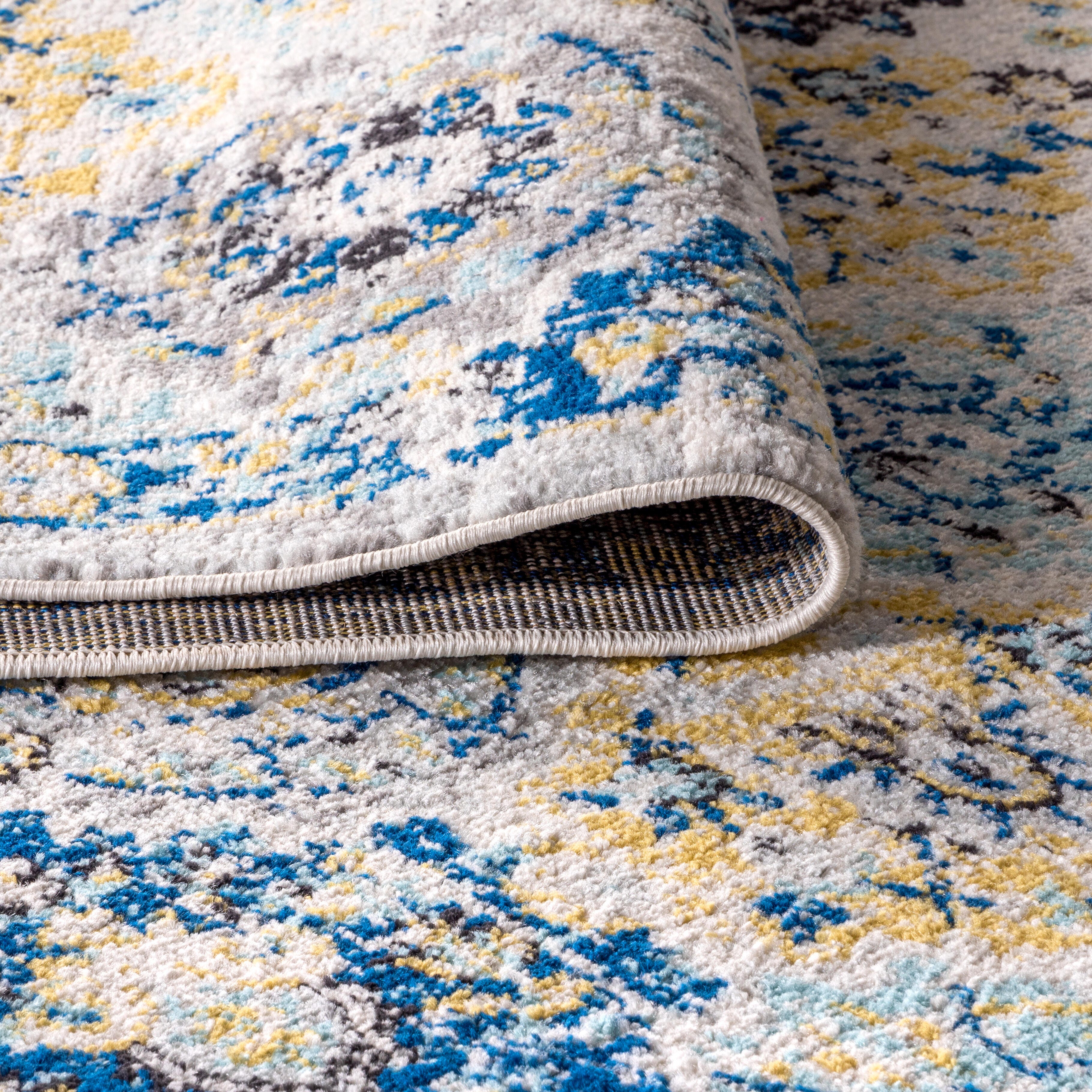 Jonathan Y Persian 2' x 8' Area Rug, Blue, large