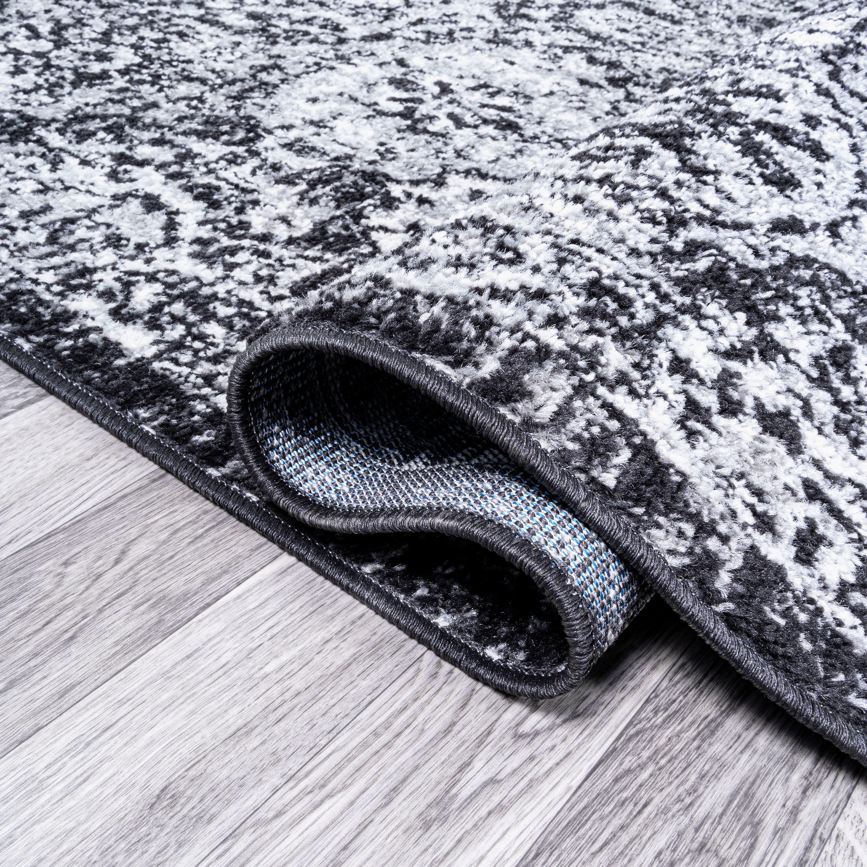 Jonathan Y Persian 2' x 8' Area Rug, Black/Ivory, large