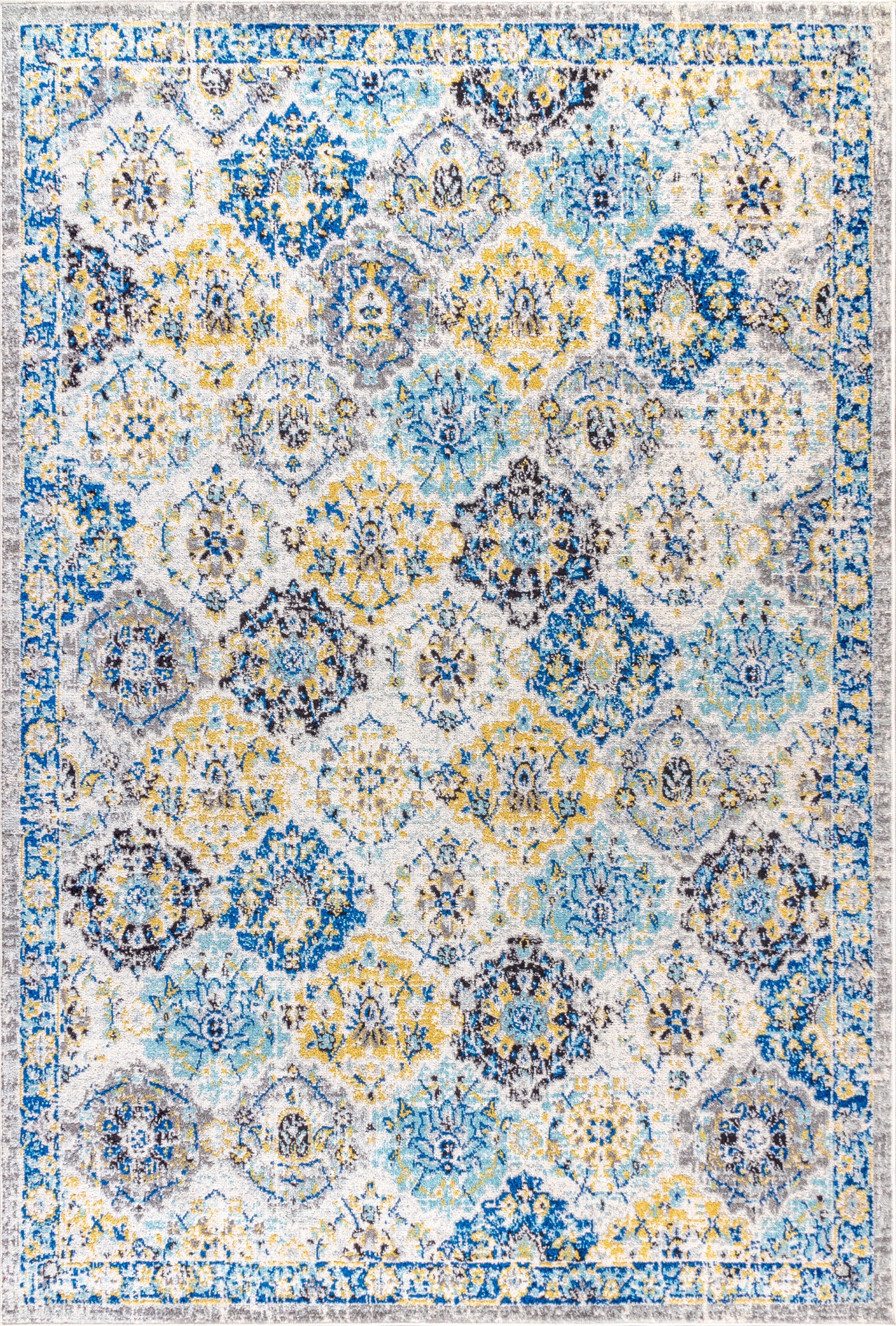 Jonathan Y Persian 8' x 10' Area Rug, Blue, large