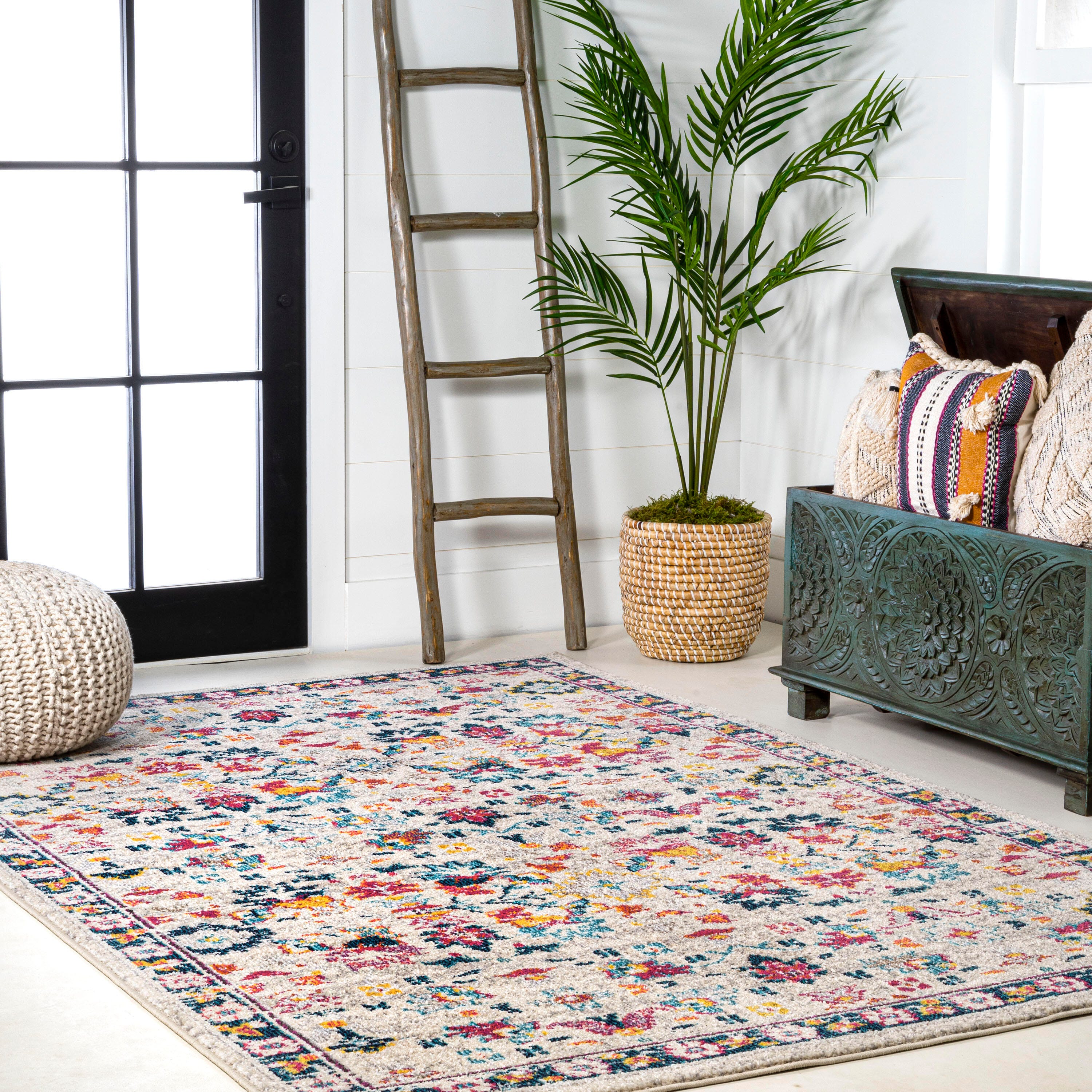 Jonathan Y Persian 8' x 10' Area Rug, Beige/Multi, large