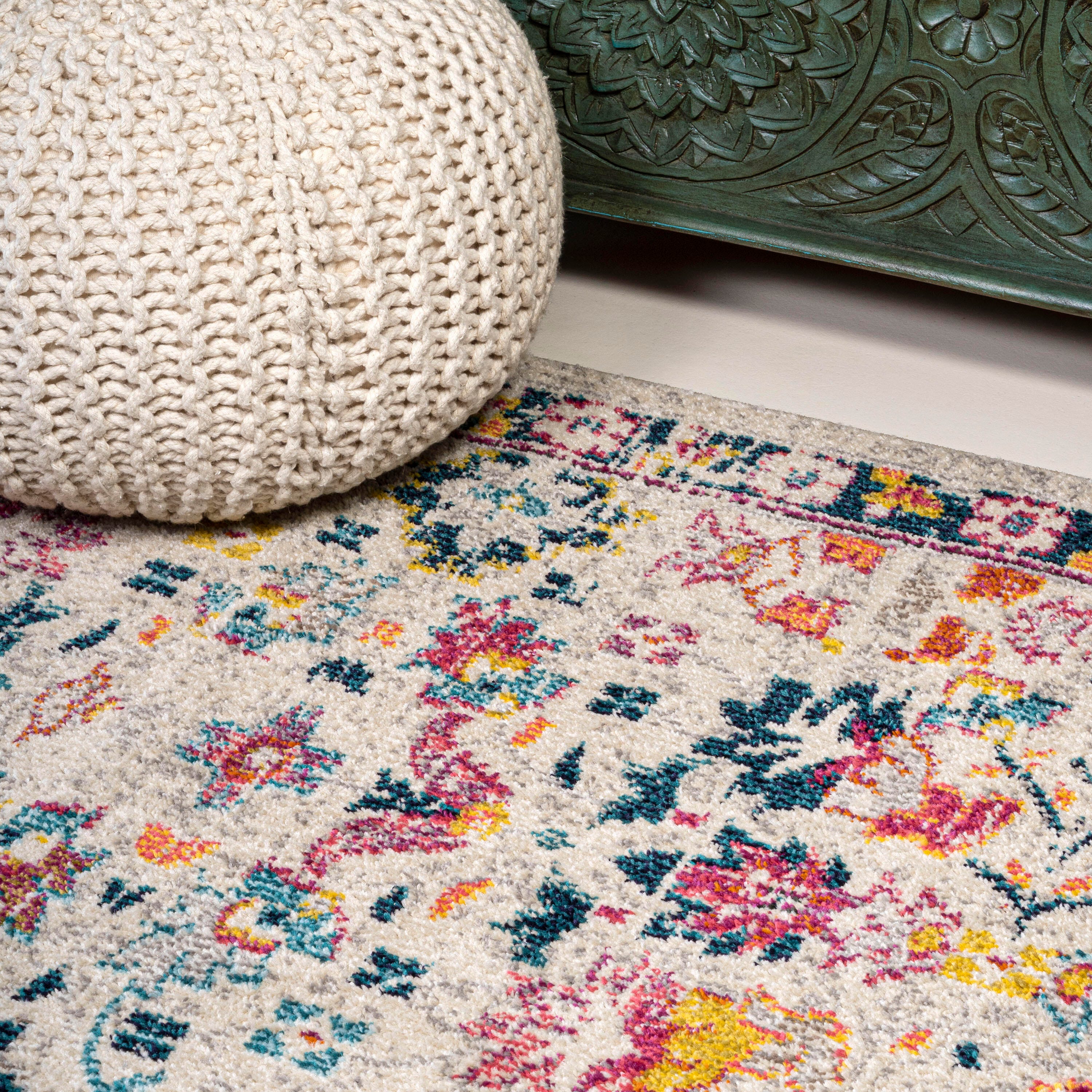 Jonathan Y Persian 3' x 5' Area Rug, Beige/Multi, large