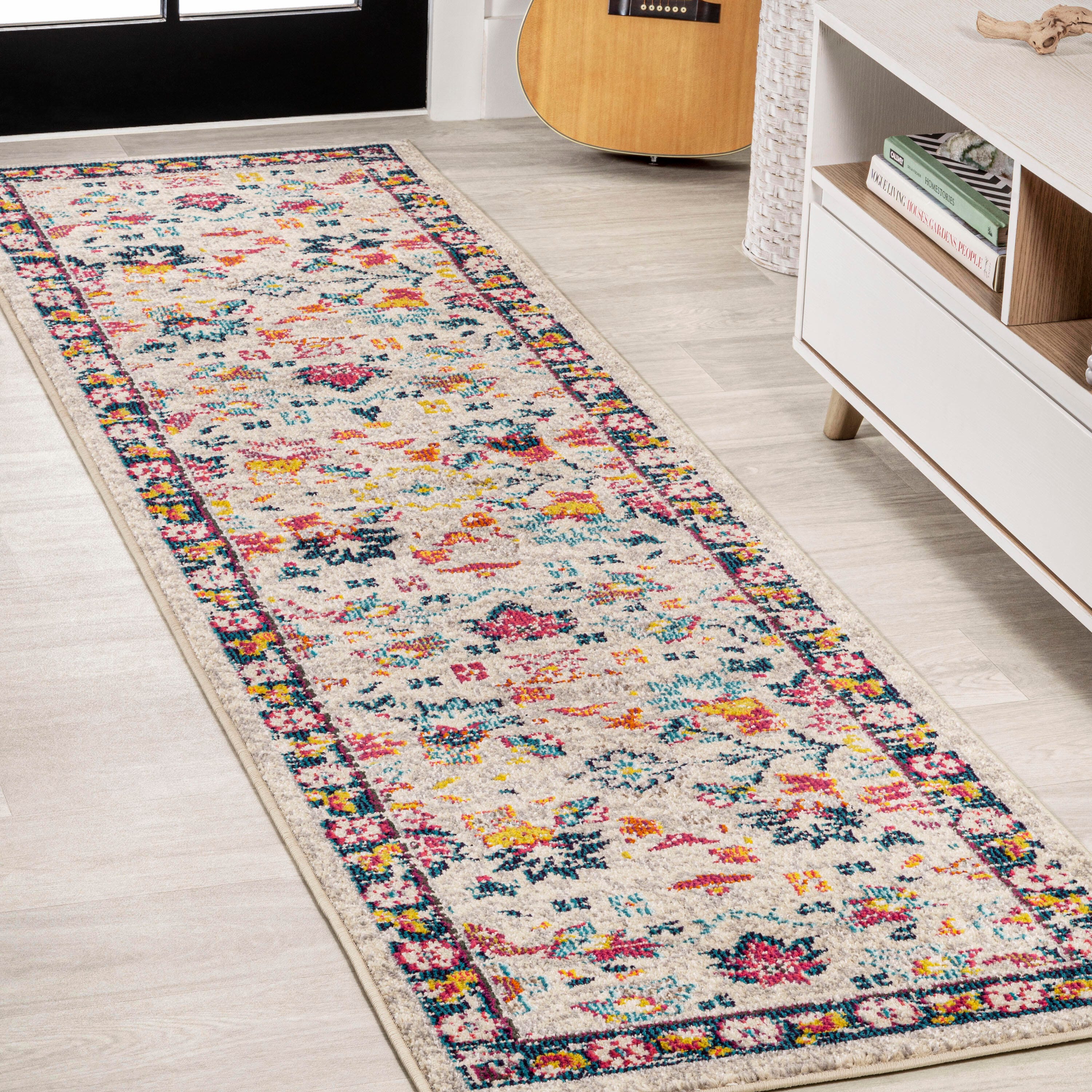Jonathan Y Persian 2' x 8' Runner Rug, Beige/Multi, large
