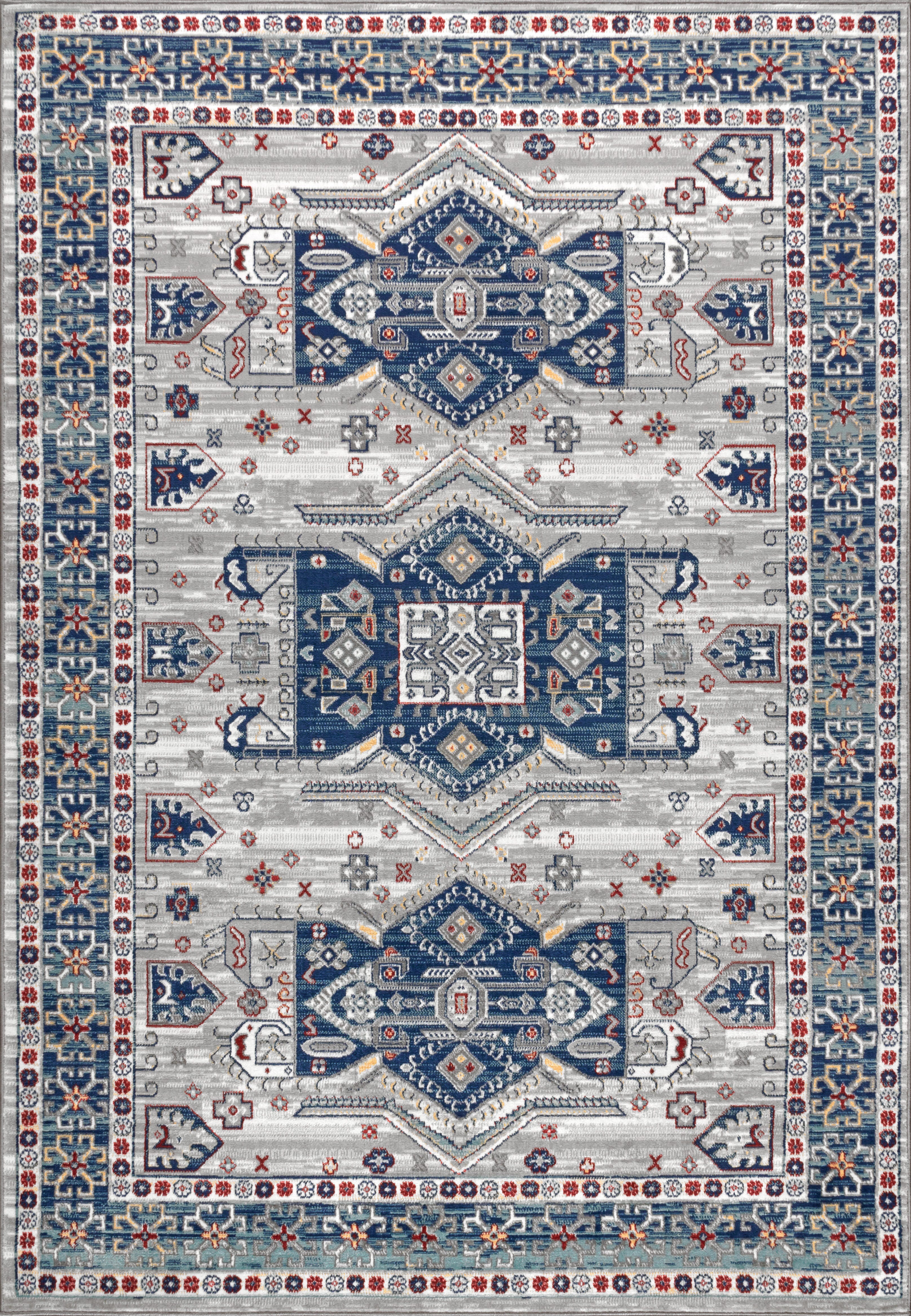 Jonathan Y Modern Persian 8' x 10' Area Rug, Dark Blue, large
