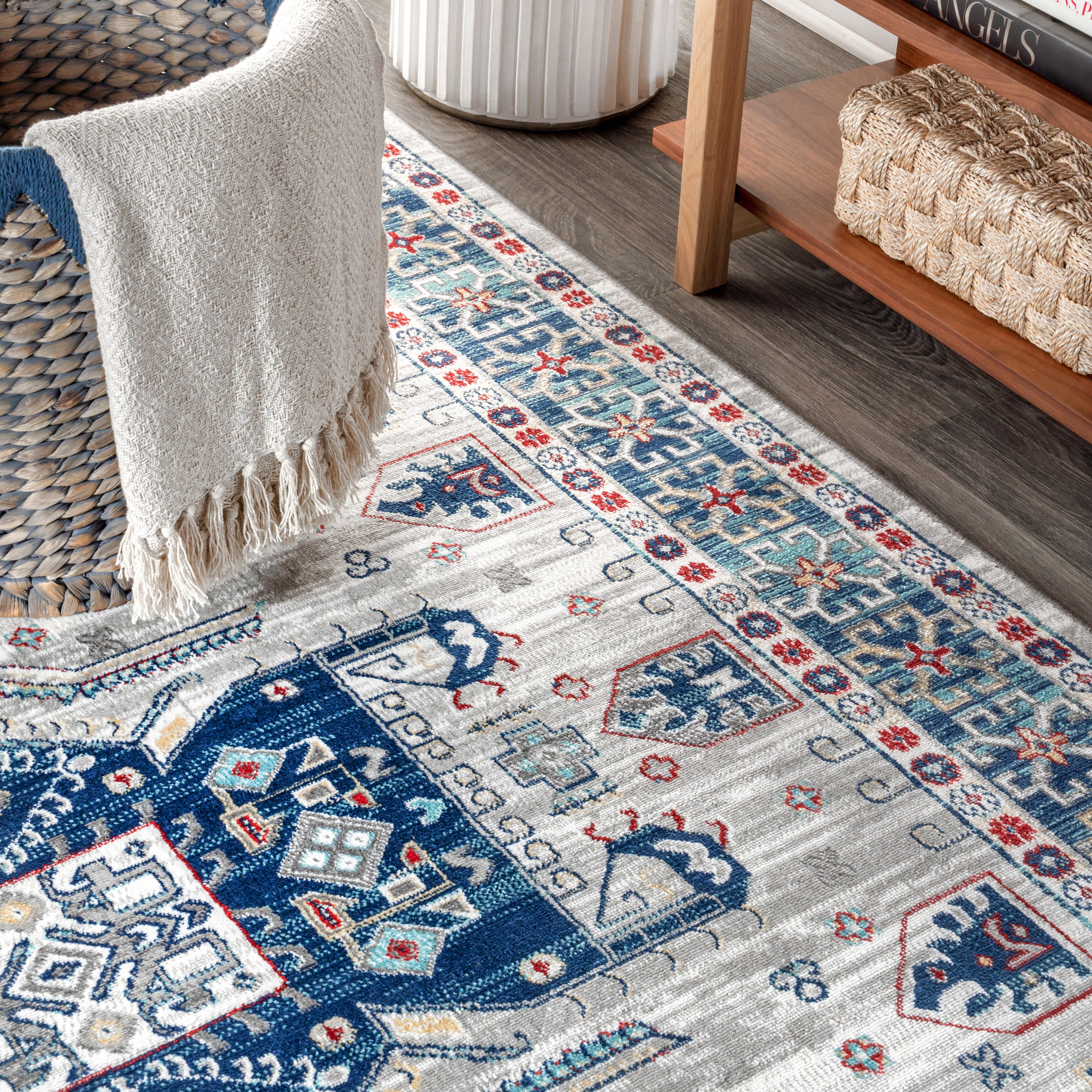 Jonathan Y Modern Persian 5' x 8' Area Rug, Gray, large