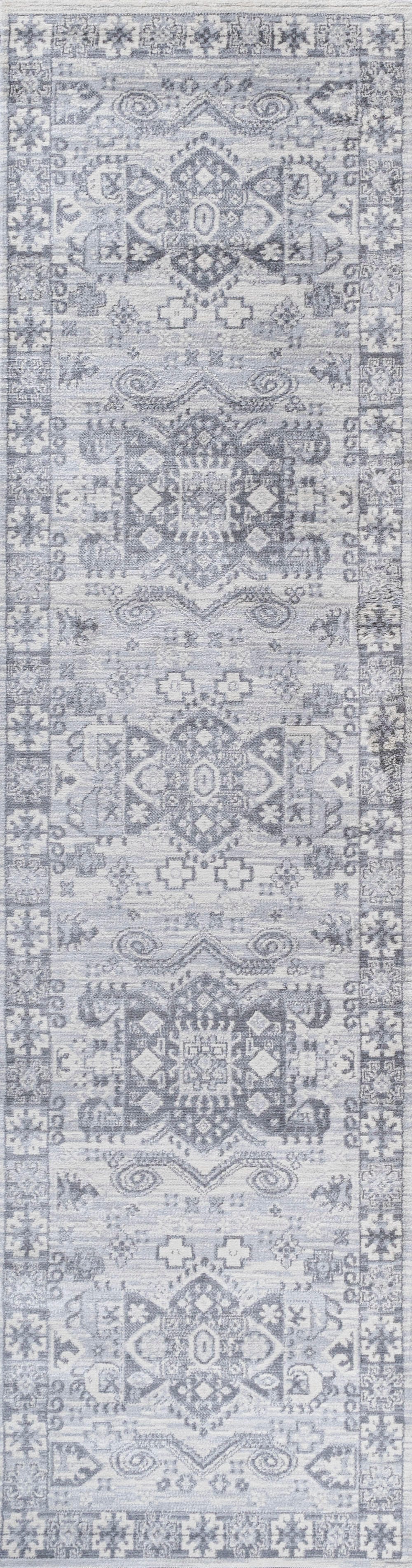 Jonathan Y Modern Persian 2' x 10' Runner Rug, Ivory, large