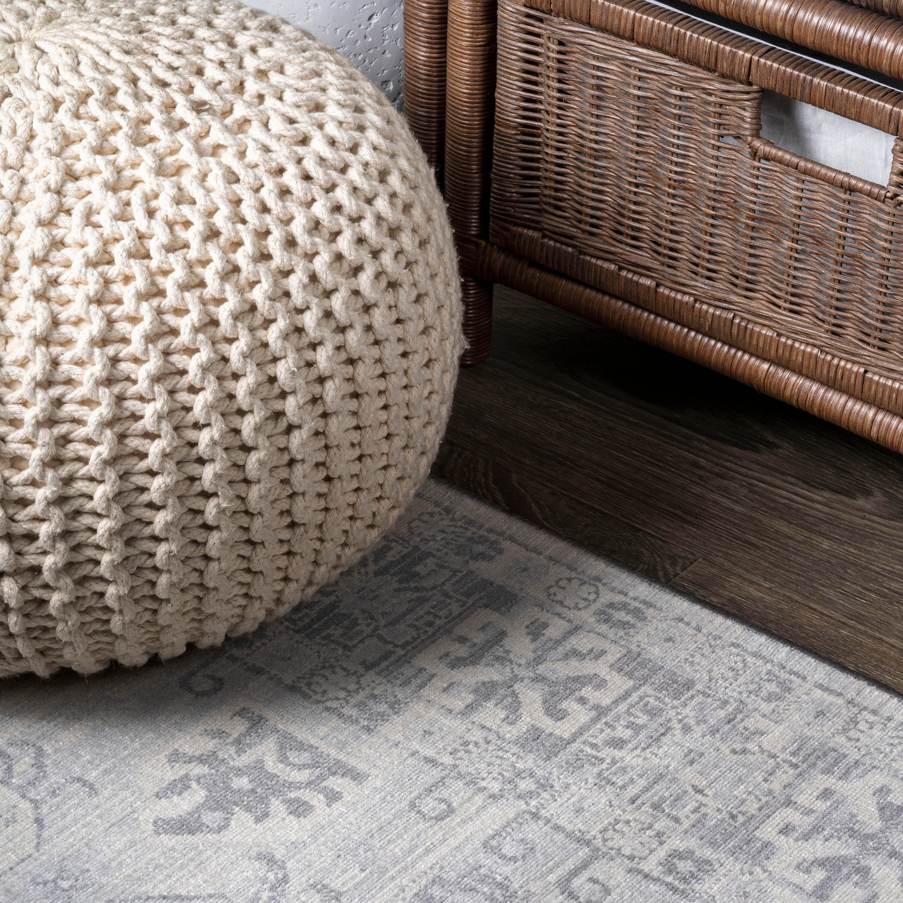 Jonathan Y Modern Persian 2' x 8' Runner Rug, Ivory/Gray, large