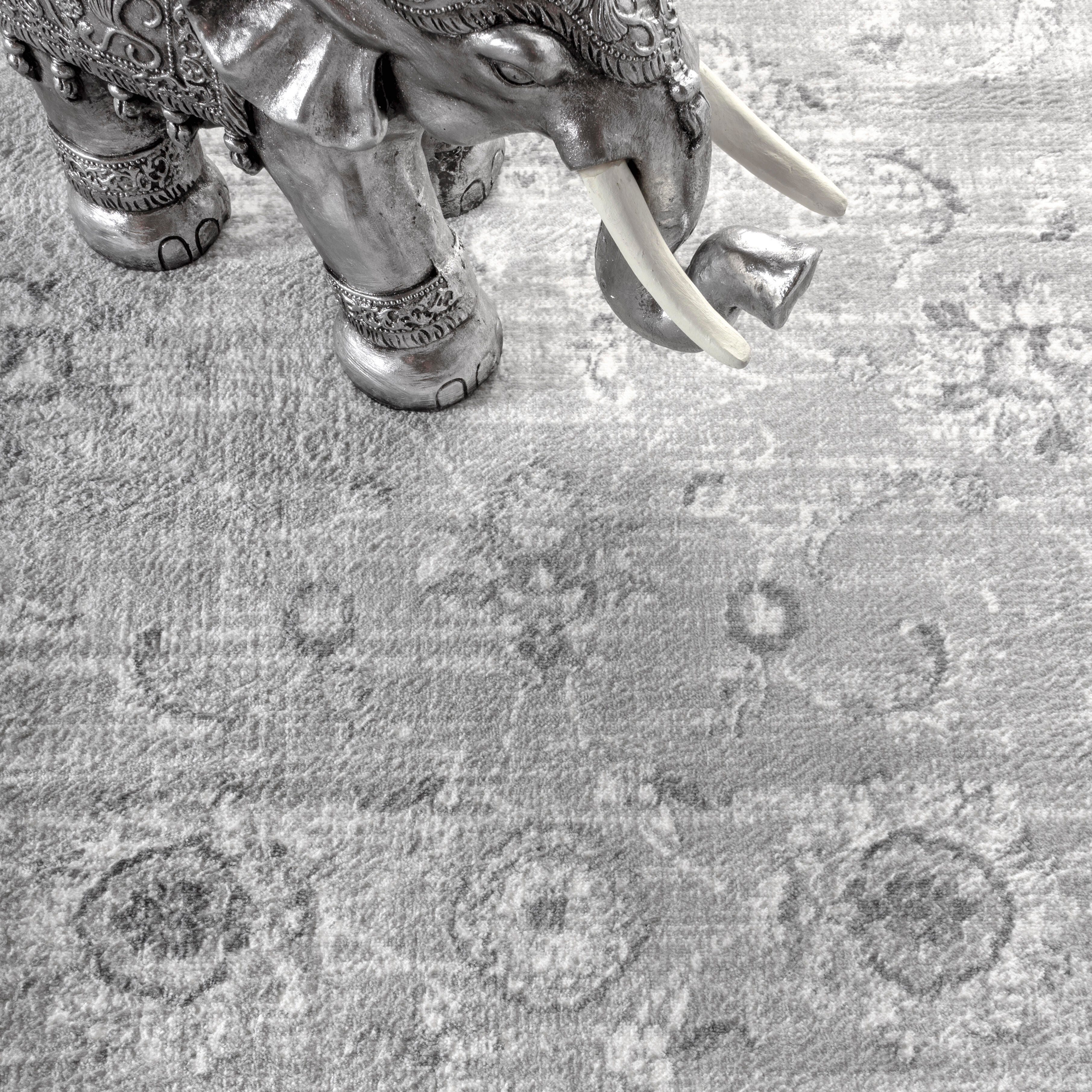 Jonathan Y Modern Persian 8' x 10' Area Rug, Light Gray, large