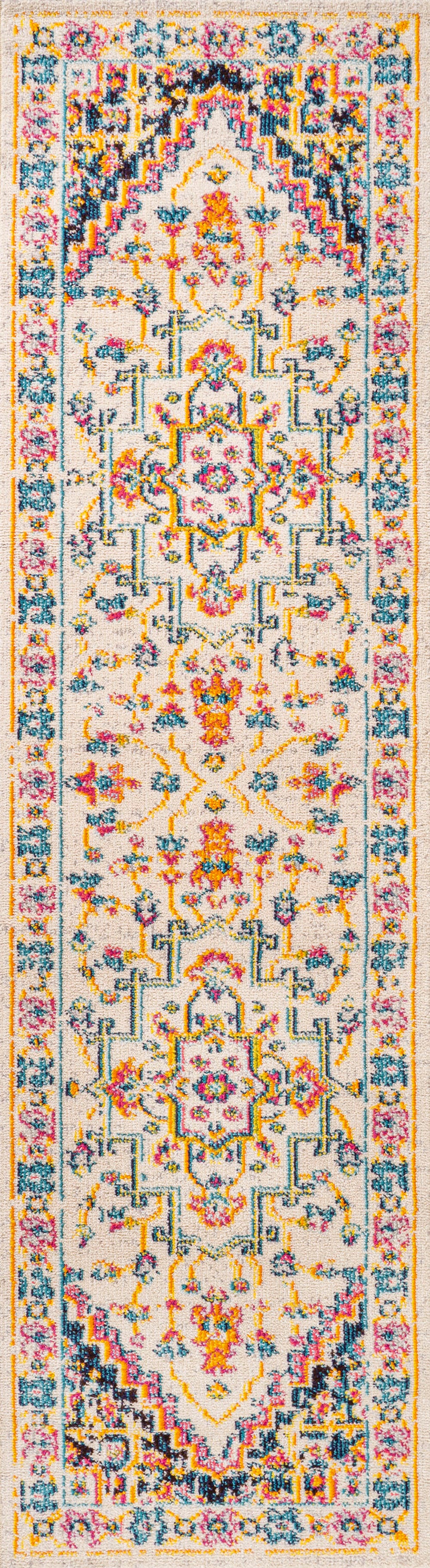 JONATHAN Y Brooklyn 2' x 8' Runner Rug, Beige/Ivory, large