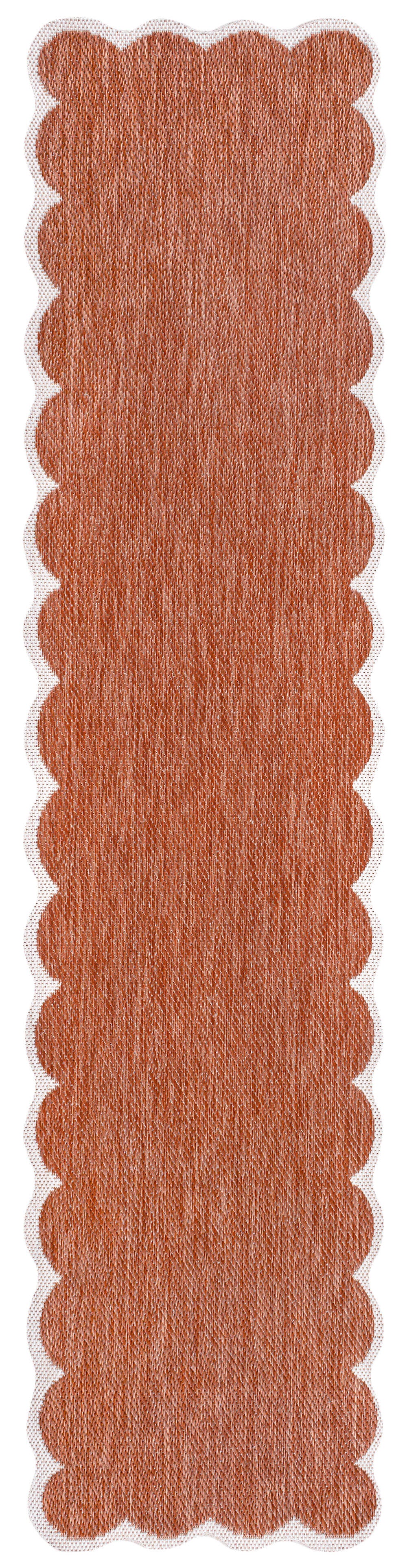 Jonathan Y Alice 2' x 8' Area Rug, Terra/Cream, large