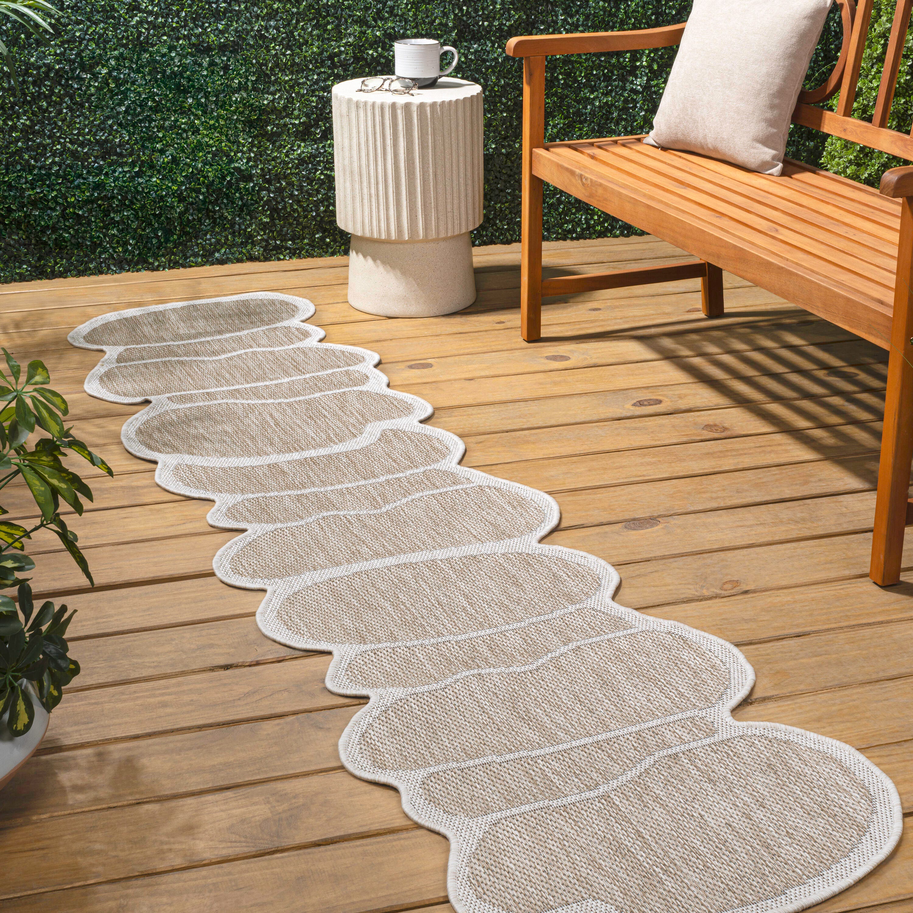 Jonathan Y Rustic 2' x 8' Area Rug, Beige/Cream, large
