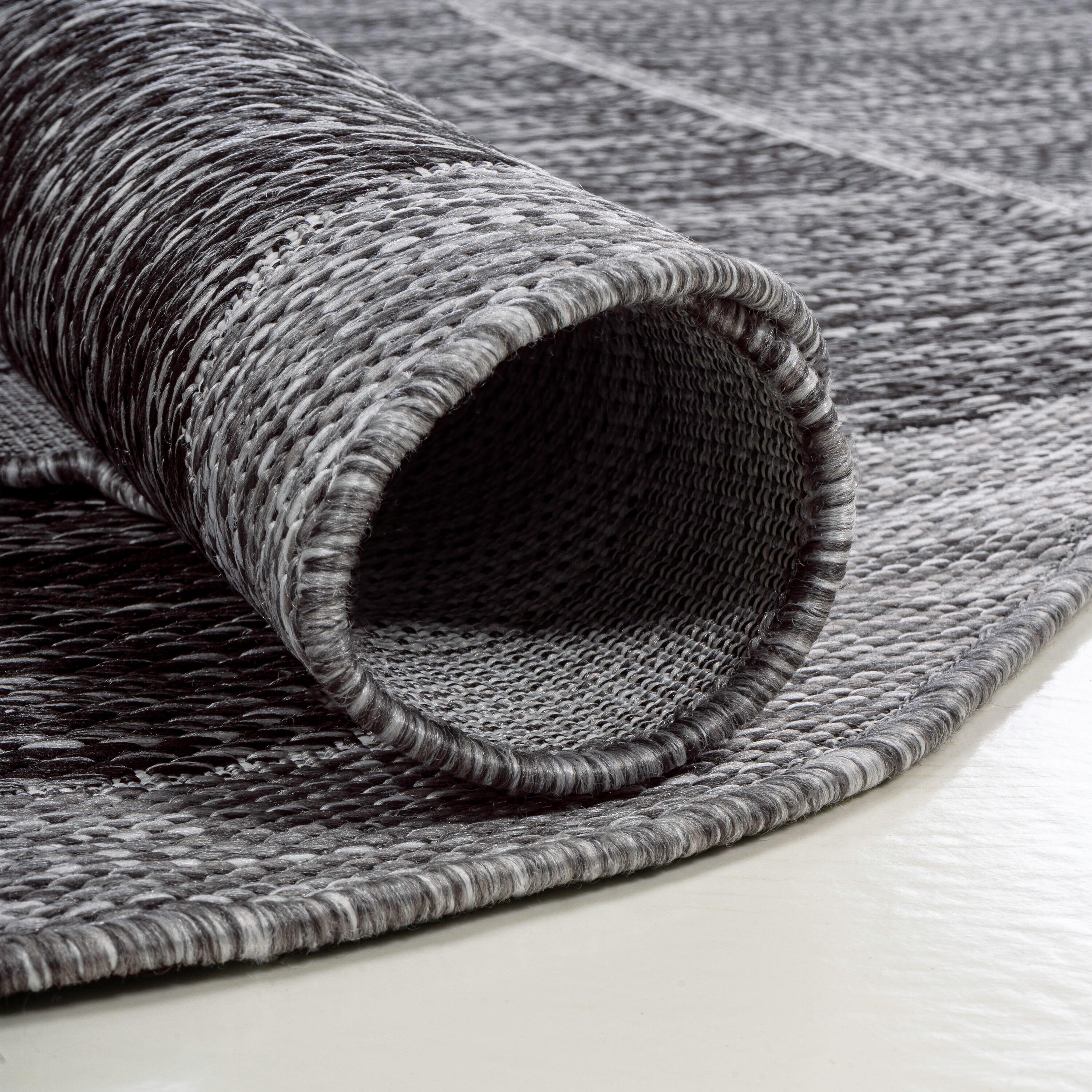 Jonathan Y Rustic 4' x 6' Area Rug, Dark Gray/Gray, large