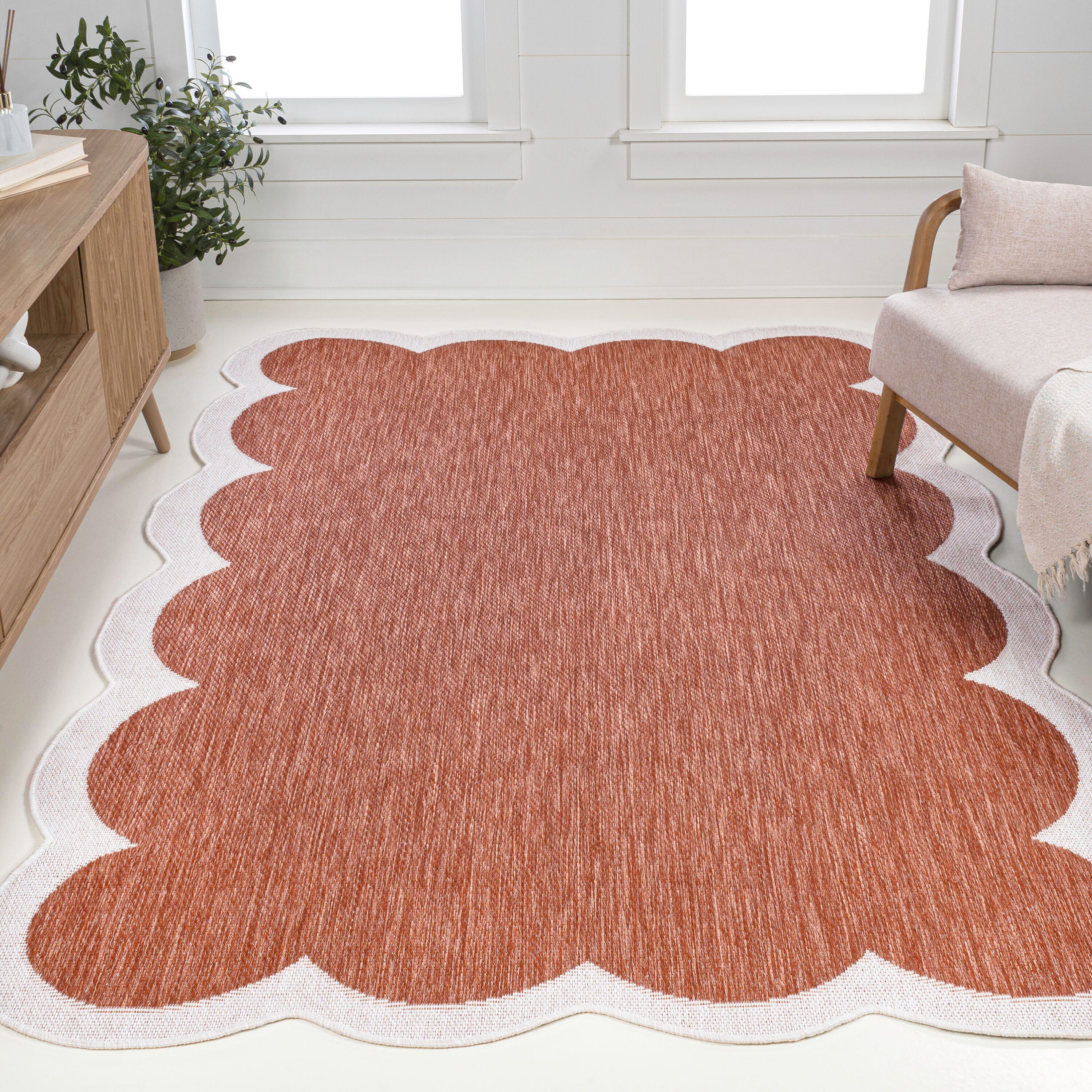 Jonathan Y Alice 5' x 8' Area Rug, Terra/Cream, rollover