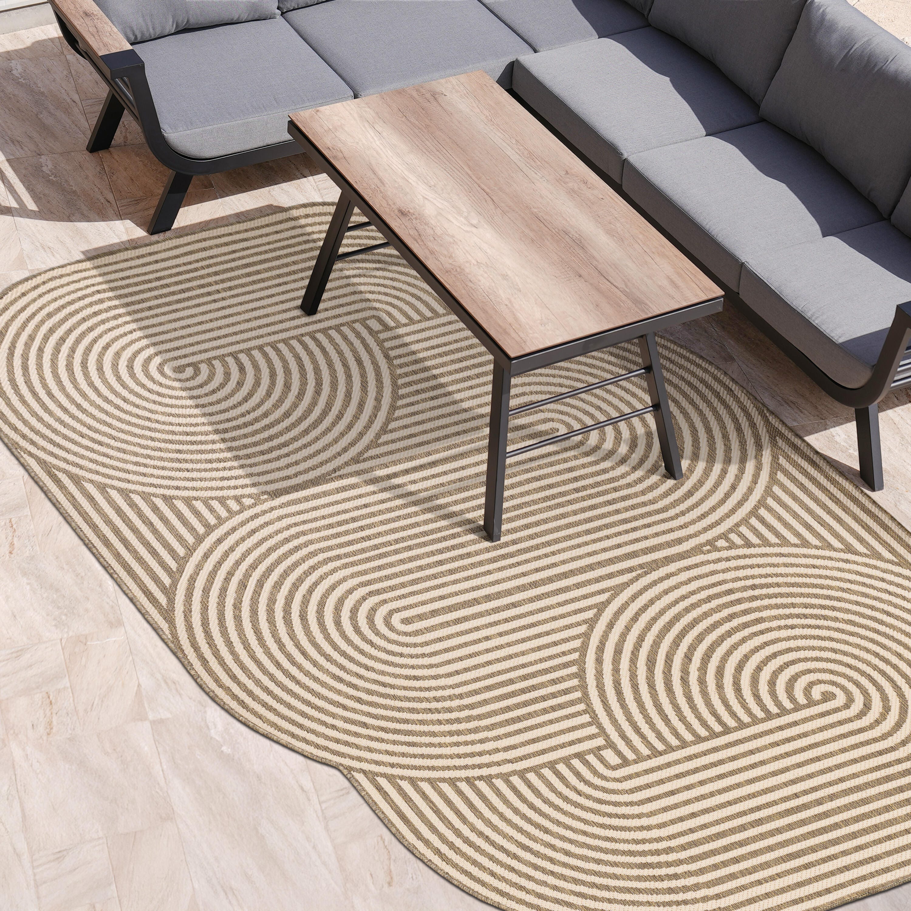 Jonathan Y Margot 5' x 8' Area Rug, Beige/Brown, large
