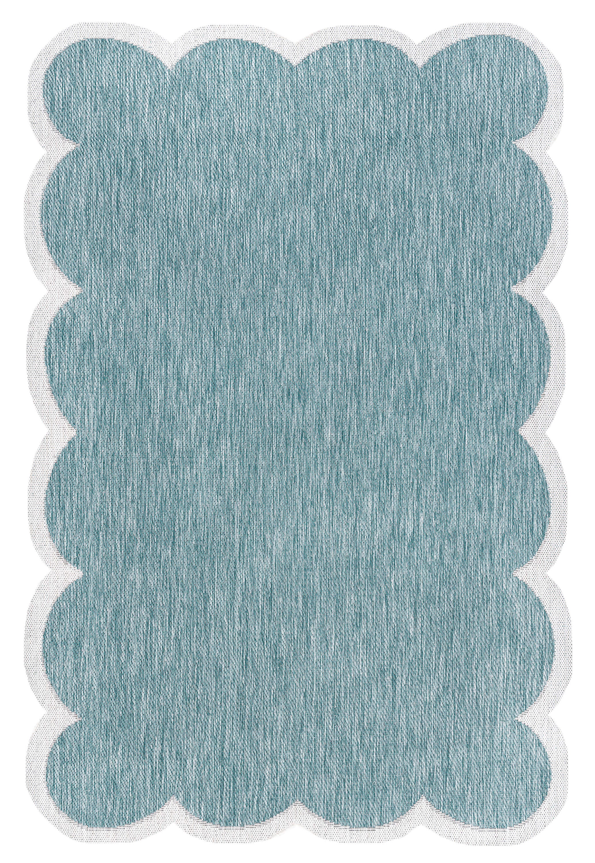 Jonathan Y Alice 6' x 9' Area Rug, Turquoise/Cream, large